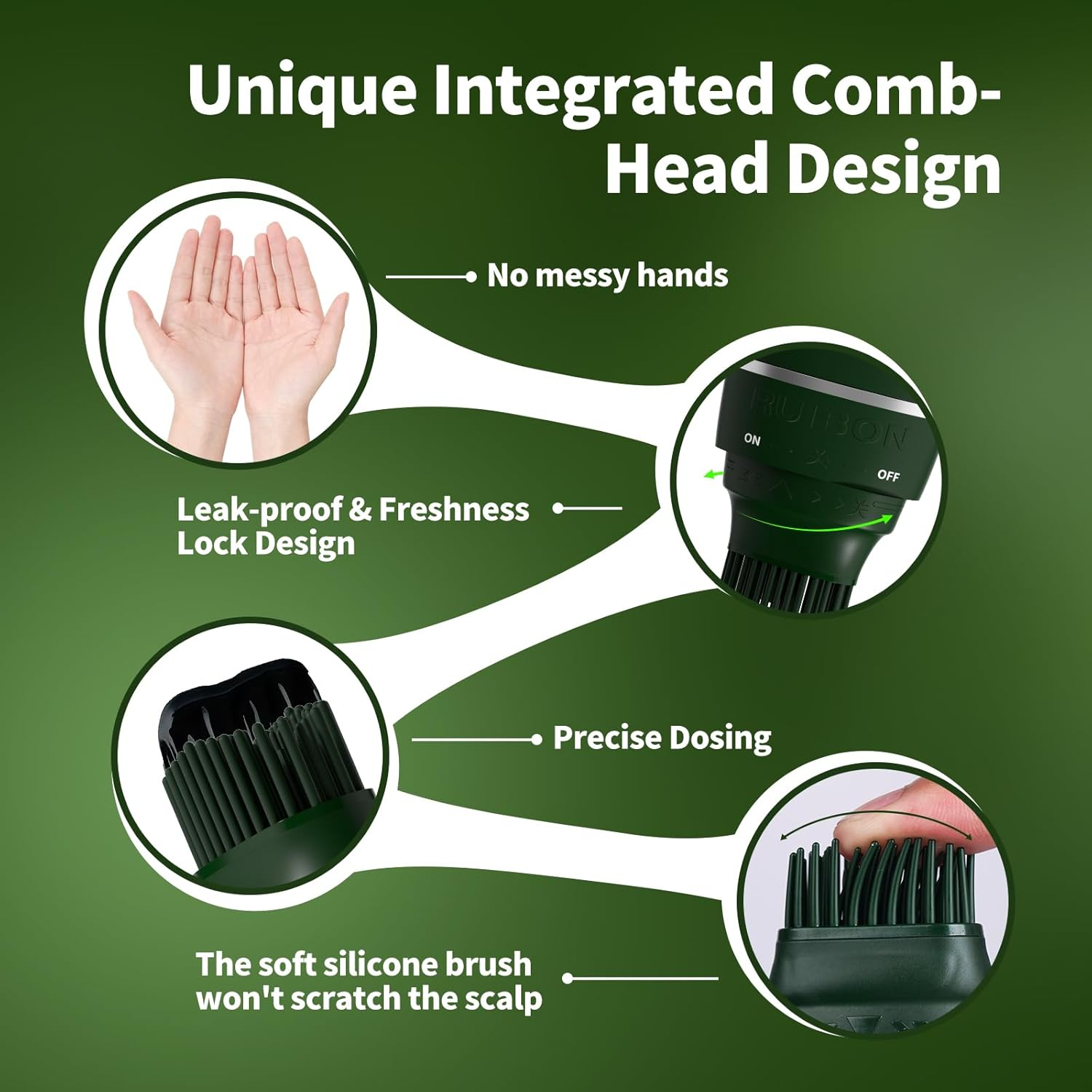 SEVICH Hair Color for Men Gray Coverage, Natural Plant Formula with Applicator Brush, No Ammonia No Peroxide, Quick & Easy Root Touch up in 30 Minutes (Black) image number 3