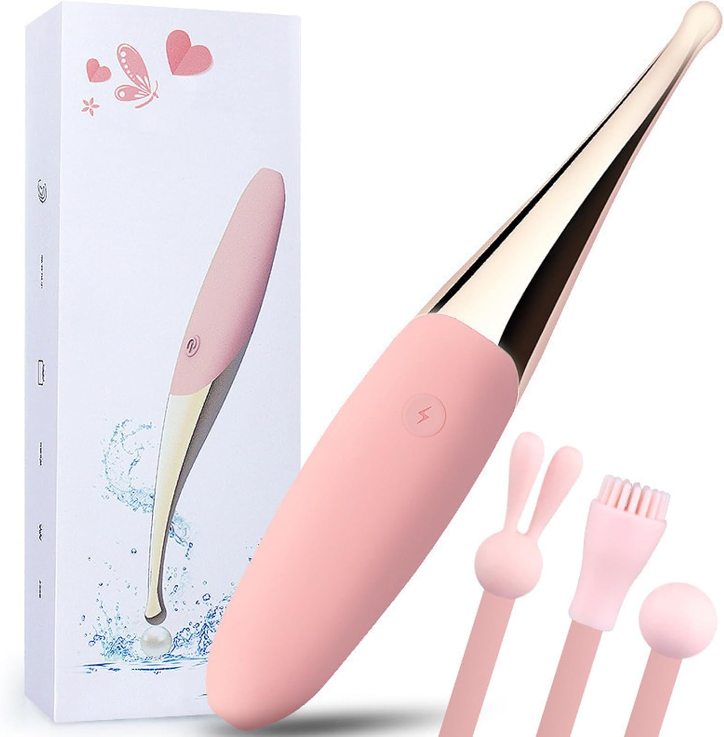 Super Powerful High-Frequency Clit G Spot Clitoral Vibrator for Sex Toys for Women - Quick Orgasm Wand Mini Dildo Nipple Clitoris Stimulator with 10 Vibration Modes, Precision Targeted Nipple Clit Anal, Rechargeable Vibrating Bullet Massager for Women Adult Sex Toy image number 2
