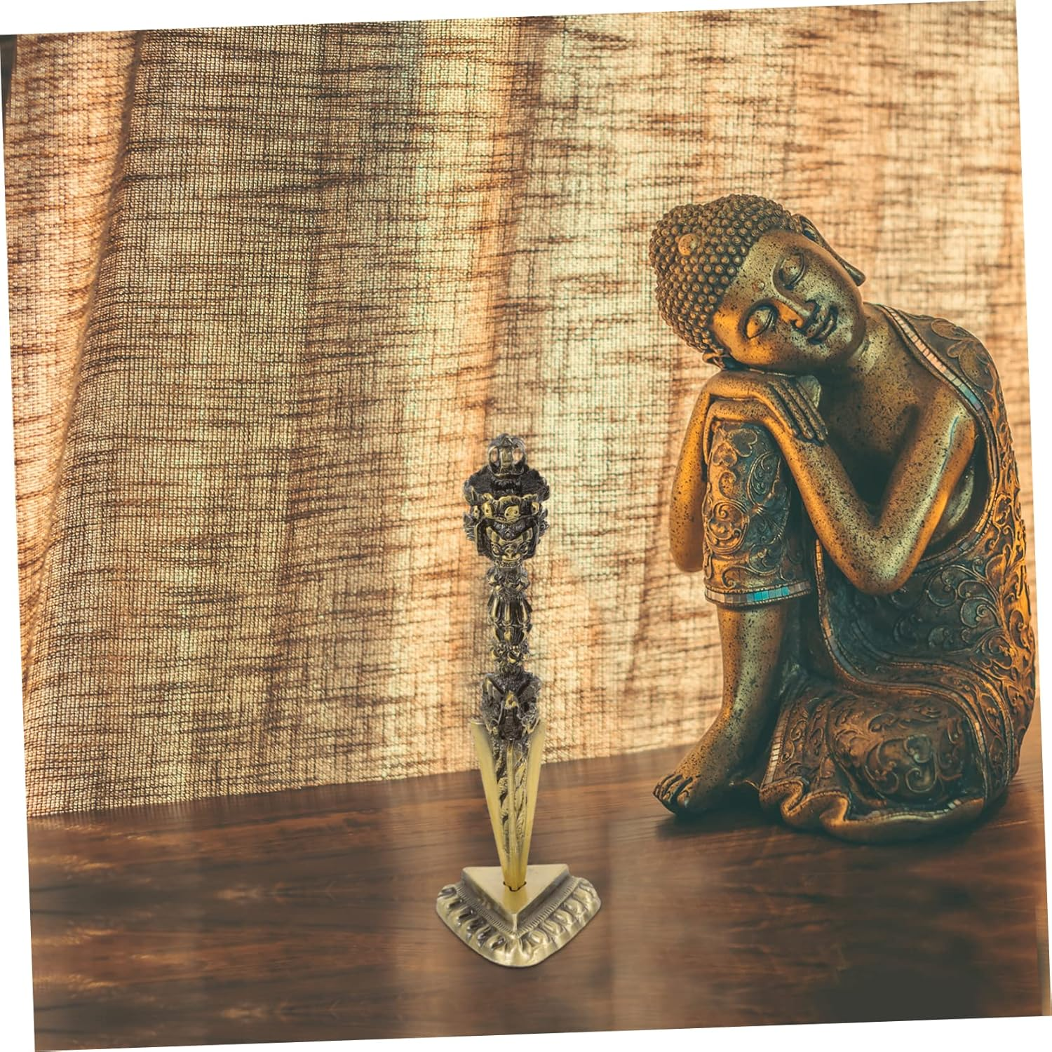 Tibetan Vajra Decor Desk Ornament Tibetan Vajra Temple Ornament for Art Desk image number 1