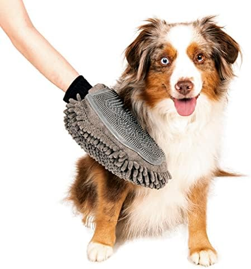 DGS Dirty Dog Grooming Mitt Length 25 Cm Width 18 Cm Height 2 Cm Grey image number 3