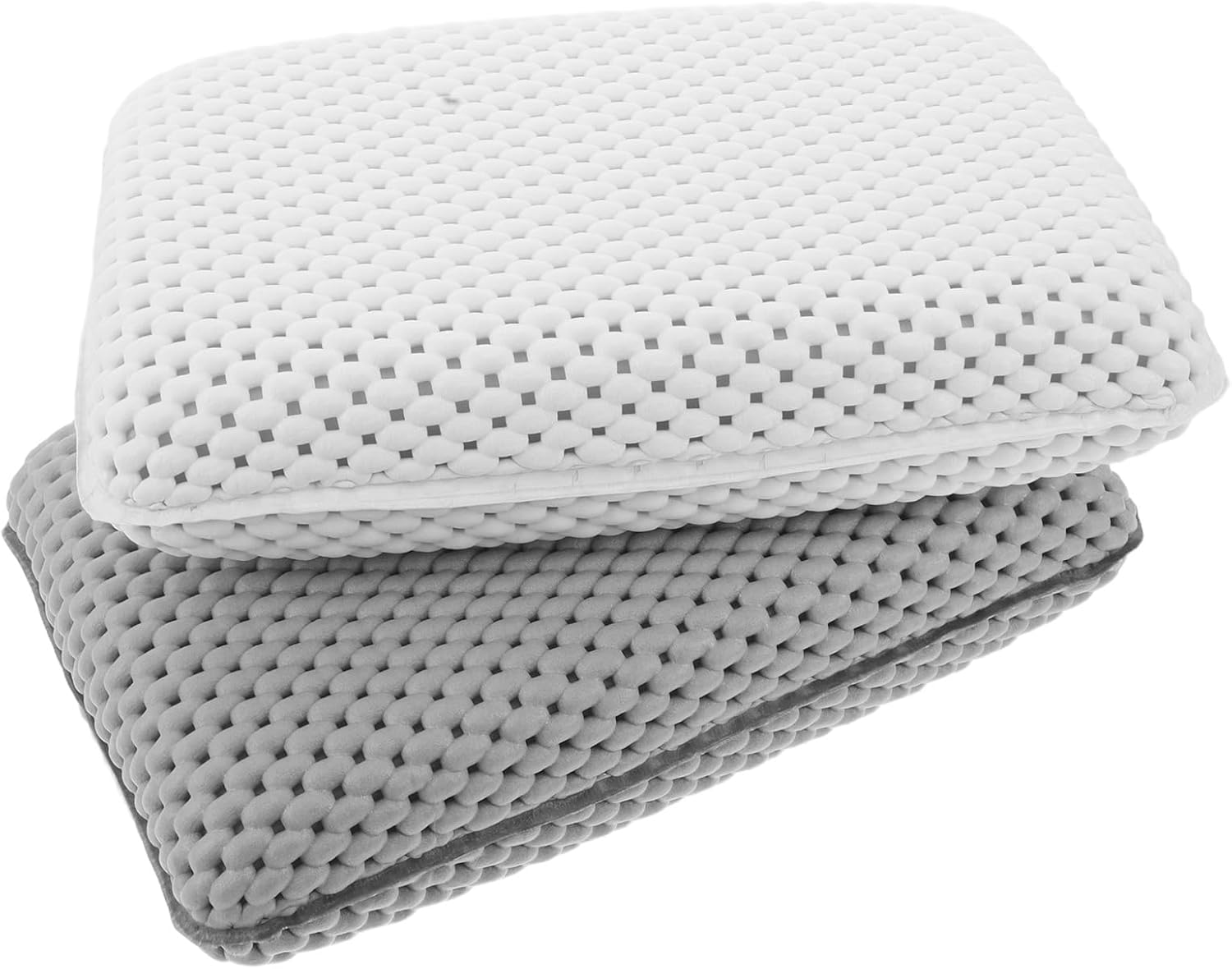 2Pcs Spa Foam Bath Pillow Nonslip Suction Cup Bathtub Head Rest Neck Cushion Accessories for Women Men Shower Hotel Swimming Pool image number 4