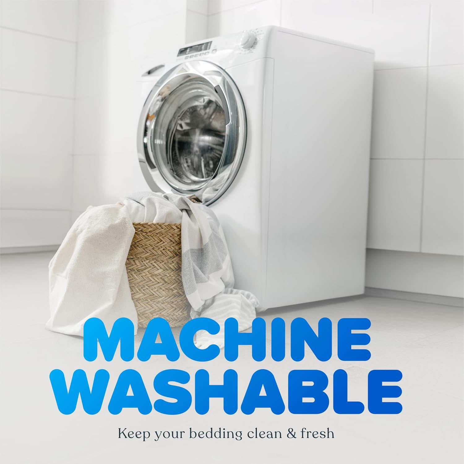 Tontine Good Night Easy Wash Pillow &ndash; High Profile, Firm Support for Extra Comfort &ndash; Ultrafibre Fill, Cotton Cover &ndash; Anti-Bacterial, Machine Washable &ndash; Australian Made &ndash; 2 Pack image number 5