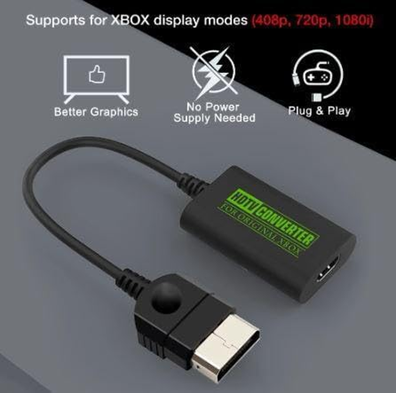 Compatible - HDMI Cable Adapter Converter Component to HDMI for Original Xbox Game Console image number 2