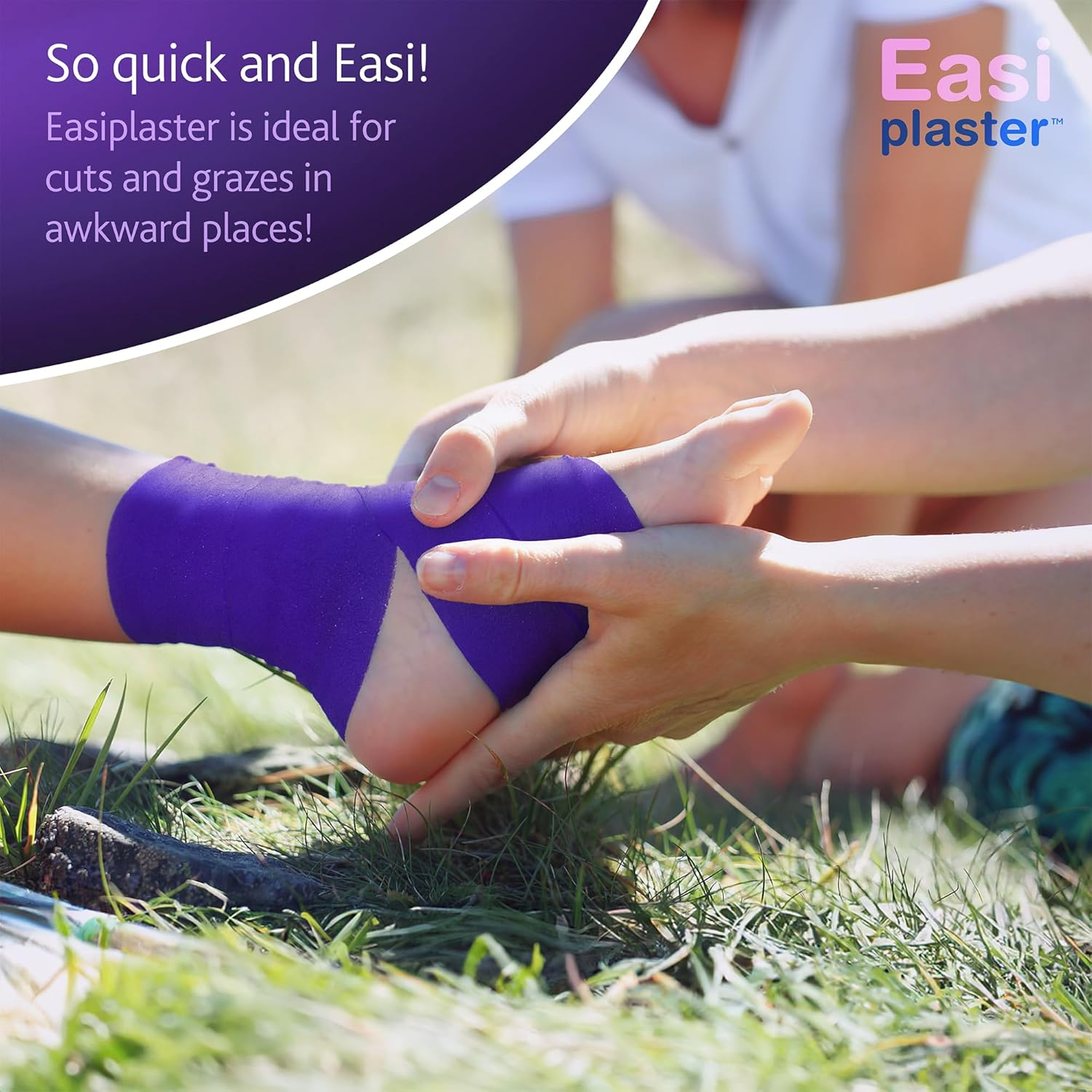 Reliance Medical Self-Adhesive Bandage Wrap &ndash; Easy-Tear, Stretchy & Washproof, Pain-Free Removal, Sticks to Itself, Quick Application for Wounds, Sports & First Aid, Hypoallergenic & Latex-Free, 5M Roll