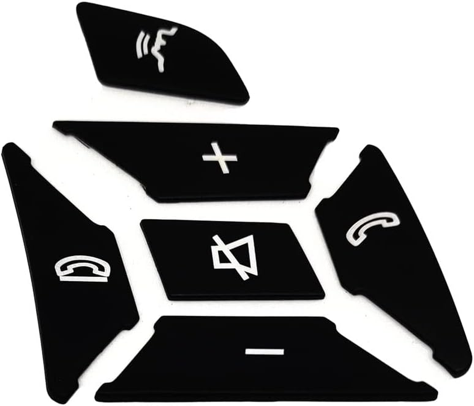 CHEYINGCHIDIY Black Car Steering Wheel Button Switch Trim Cover Sticker for Mercedes Benz a B C E Ml Gl Cla Gla Glk Sl SLK Class W176 W246 W212 W204 image number 6