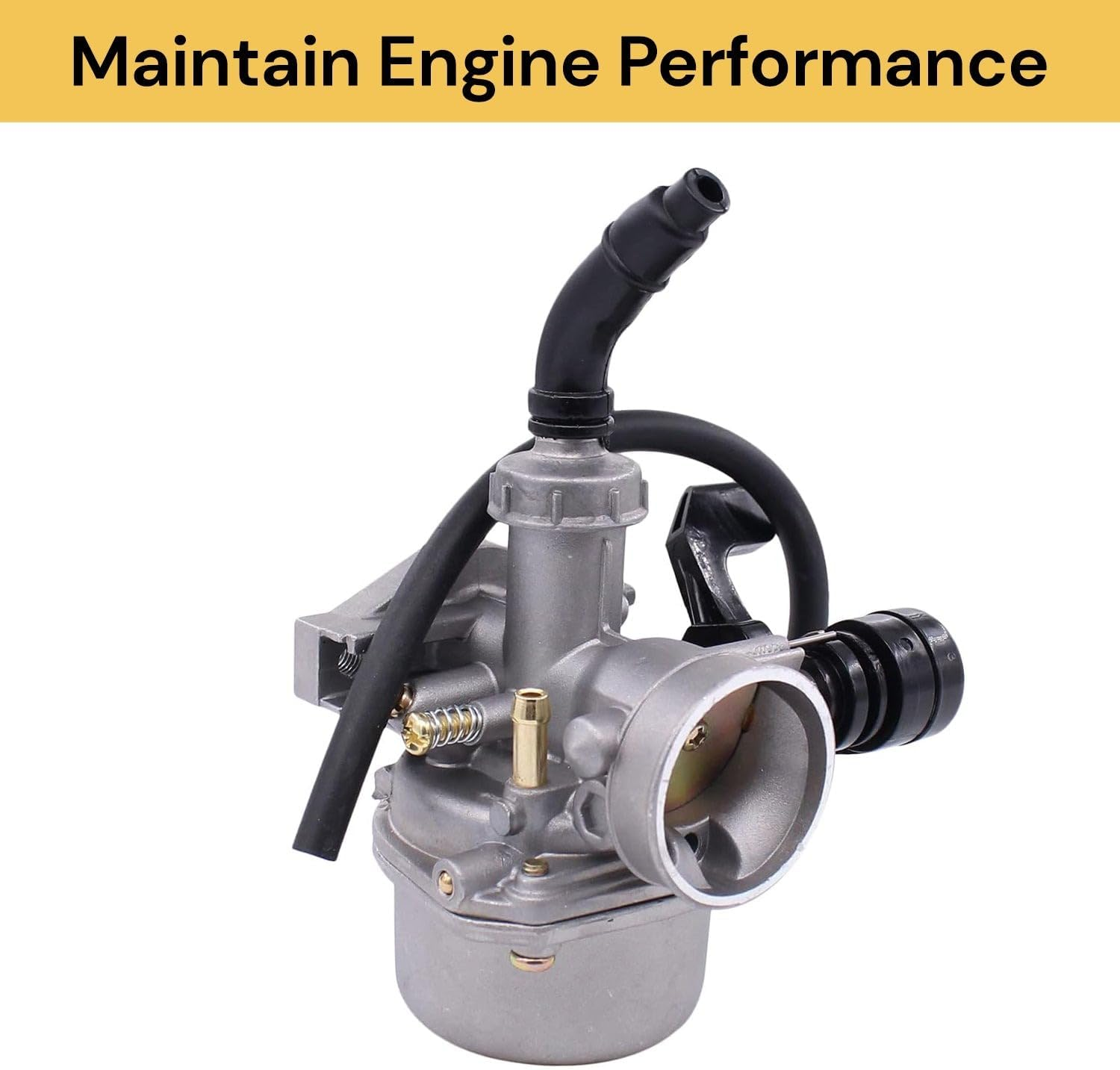 EZONEDEAL PZ19 Choke Carburetor for 50Cc 70Cc 80Cc 90Cc 110Cc 125Cc ATV Dirt Pit Bike Fits with Bike Taotao Honda CRF by Chinese Quad Parts 4 Stroke ATV Go Kart Pit Dirt Bike