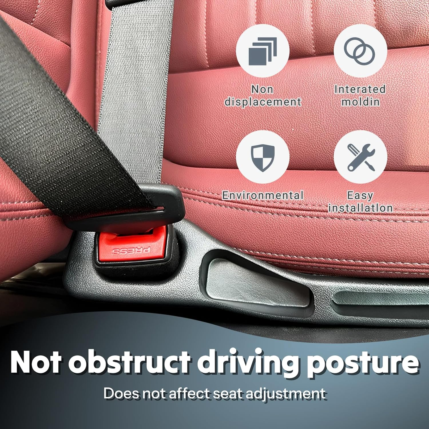 Universal Car Seat Gap Organiser 2 Pack, Premium PU Leather Storage Box for Cars, Suvs, Trucks, Non-Slip Phone/Key/Wallet Holder, Neat and Efficient Car Seat Gap Filler, Black image number 4