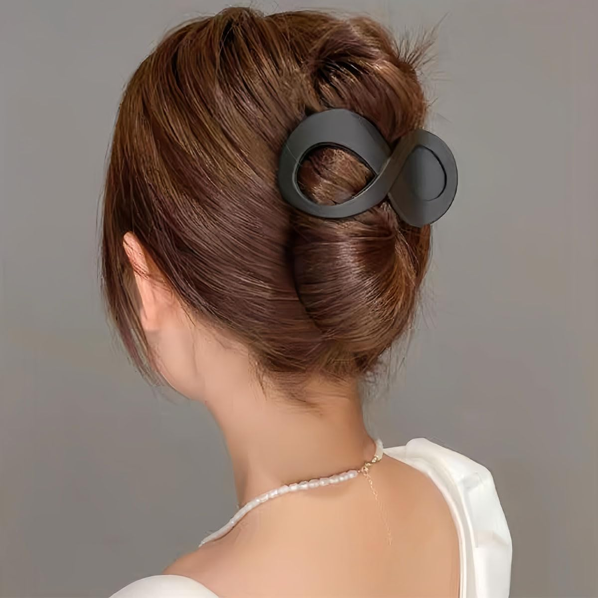 4 PCS French Concord Curved Hair Claws for Women, 3.35 Inch Volume No Slip Grip Banana Clamps for Strong Hold Hair Styling Accessories image number 6