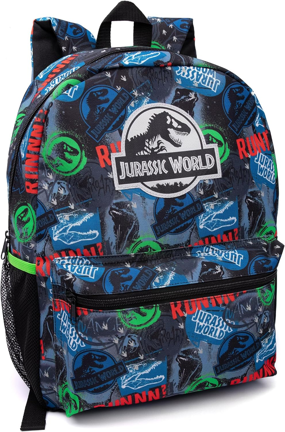 Jurassic World Backpack and Lunch Box Set for Kids | 4 Piece Dominion Movie T-Rex School Rucksack, Lunch Bag, Pencil Case & Water Bottle One Size image number 3