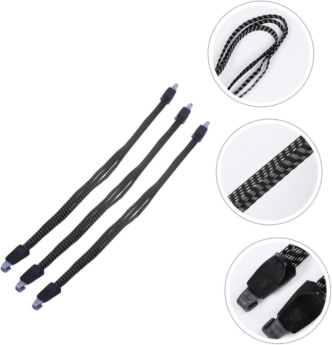 SOESFOUFU 3Pcs Luggage Rope Straps Elastic Bike Straps Luggage Belt for Camping Accessories Motorcycles image number 6