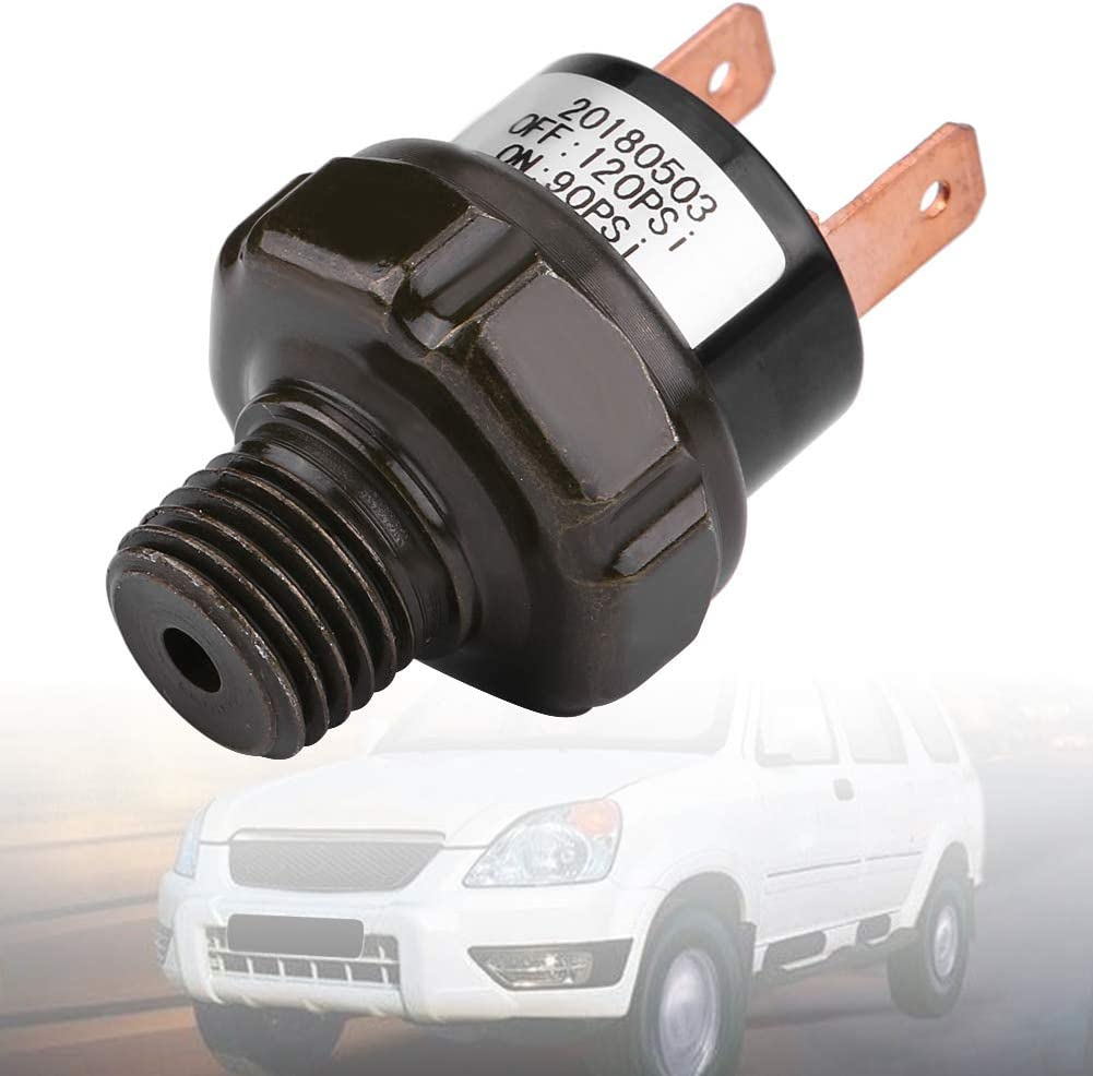 Pressure Control Metal Housing Air Compressor Parts, Automatic Air Pressure Switch, Repair for Air Compressor Replacement Replacing Broken or Old Ones(90-120 PSI) image number 3