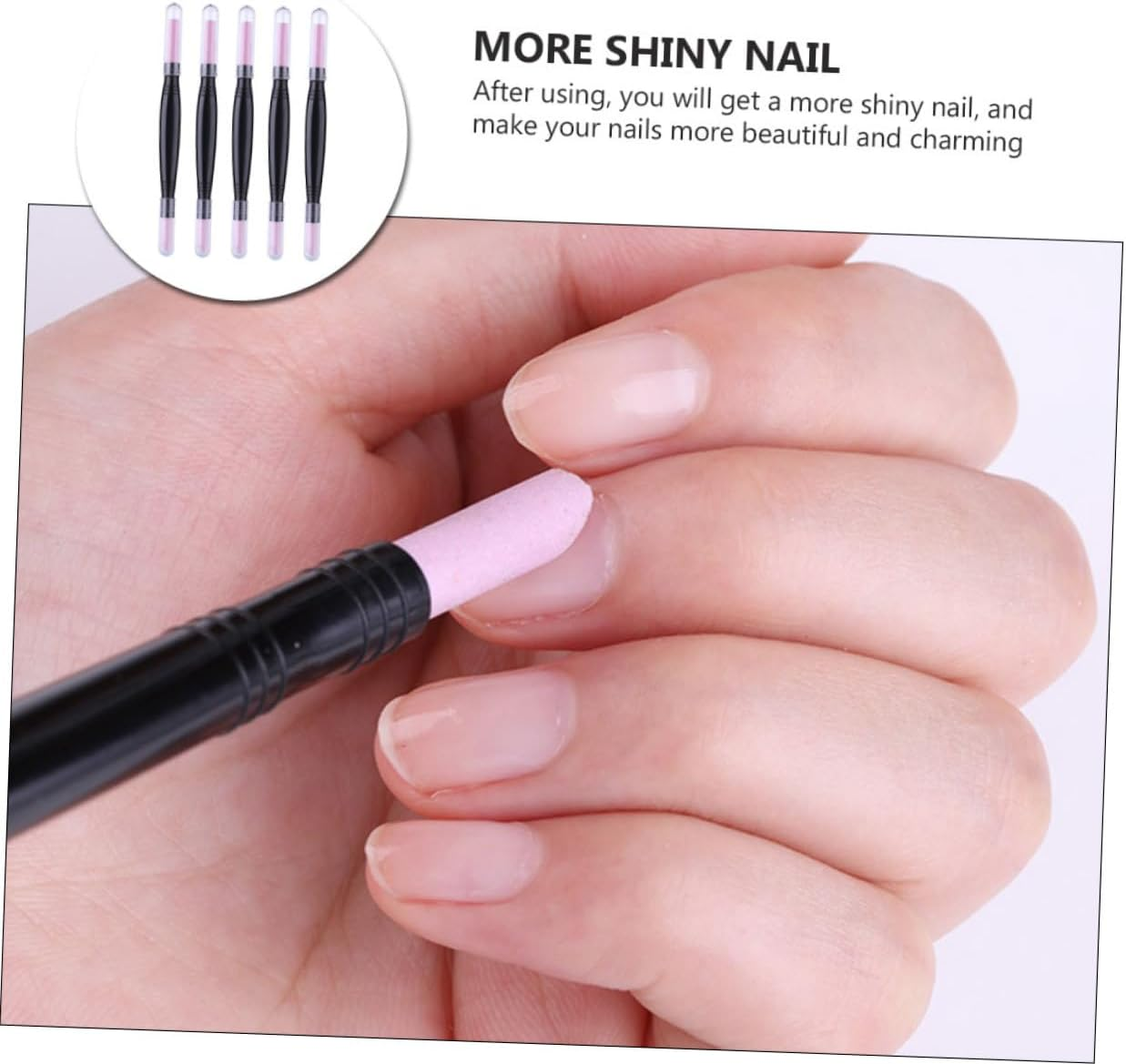 Minkissy Cuticle File 10 Pcs Nail Quartz Pen Toenails Gel Stick Pedicure Tools Nail Polishing Pen Eraser Pumice Stone Manicure Pumice Cuticle Pusher Nail Polish Pens Multifunction Pp Plastic image number 7