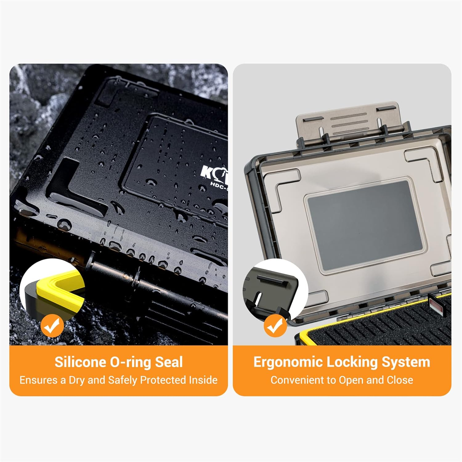 60 Slots SD Card Case Holder for 60 SD/SDXC/SDHC Card Cfexpress Type a Card, PSV PS Vita NS Nintendo Swich Game Card, Stackable Memory Card Case Storage Organizer Water-Resistant & Shockproof