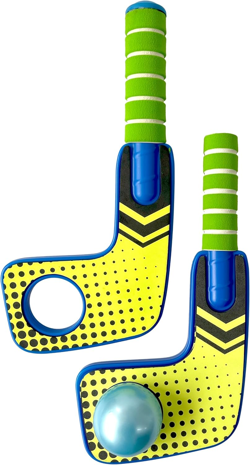 COMANSI Aqua Water Feature Includes 1 Inflatable Ball + 2 Hockey Sticks with Needle Easy and Safe to Use Indoor and Outdoor image number 3