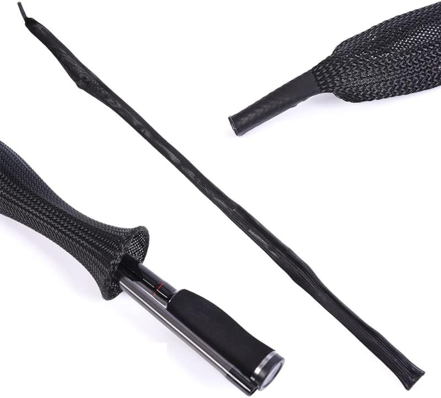 10PCS 170CM Fishing Rod Cover Rod Sleeve Rod Sock Pole Glove Tools -Durable PET Material, Breathable Design for Optimal Rod Care