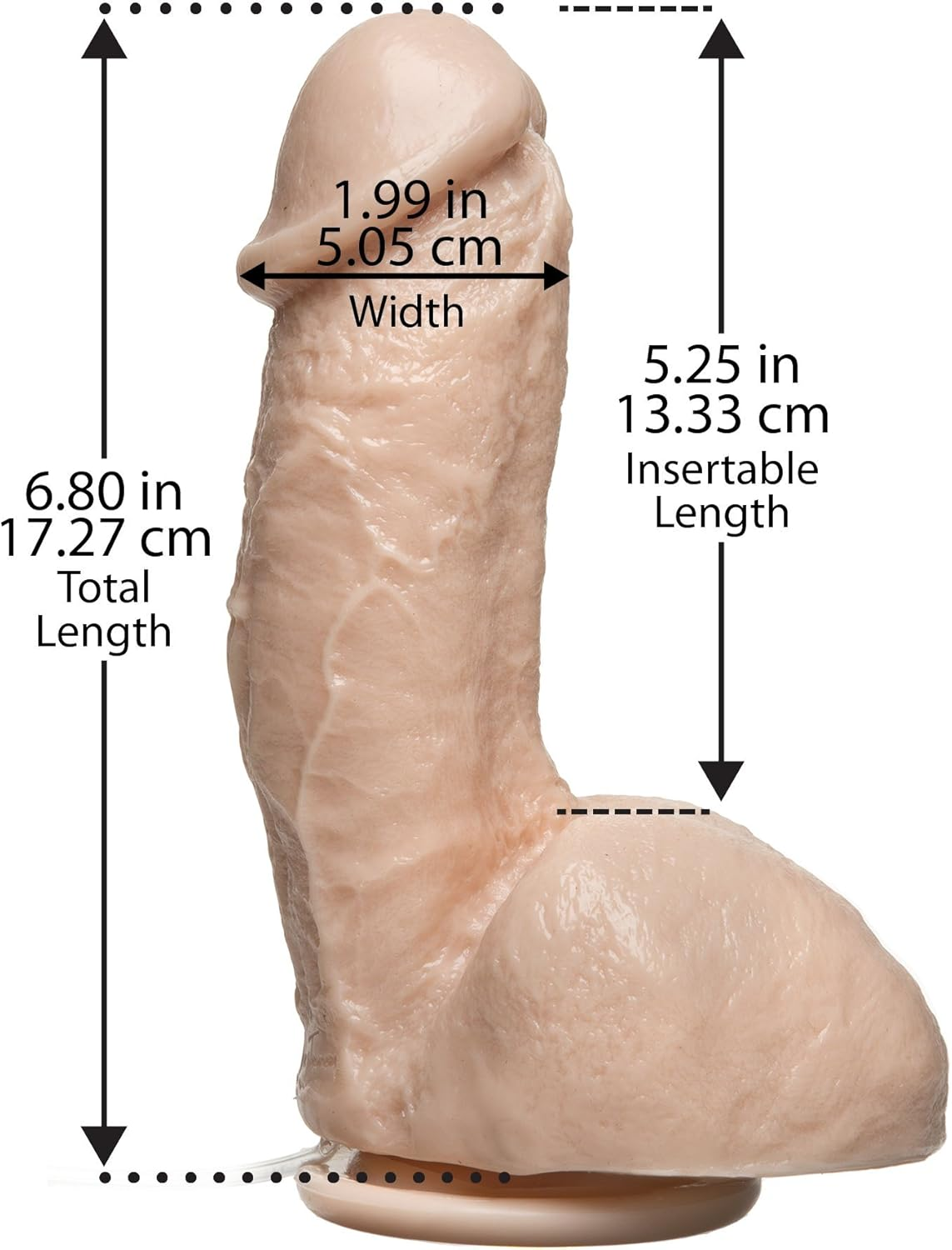 Doc Johnson the Amazing Squirting Realistic Cock with 1 Oz. Bottle of Splooge Juice - Vanilla