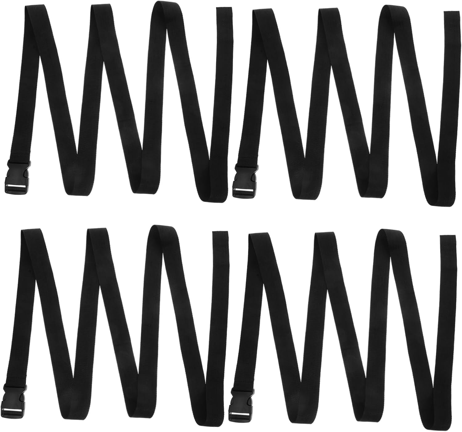 BUGUUYO 4Pcs Adjustable Buckle Utility Straps for Luggage Retractable Ratchet Straps Luggage Connector for Travel and Moving image number 6