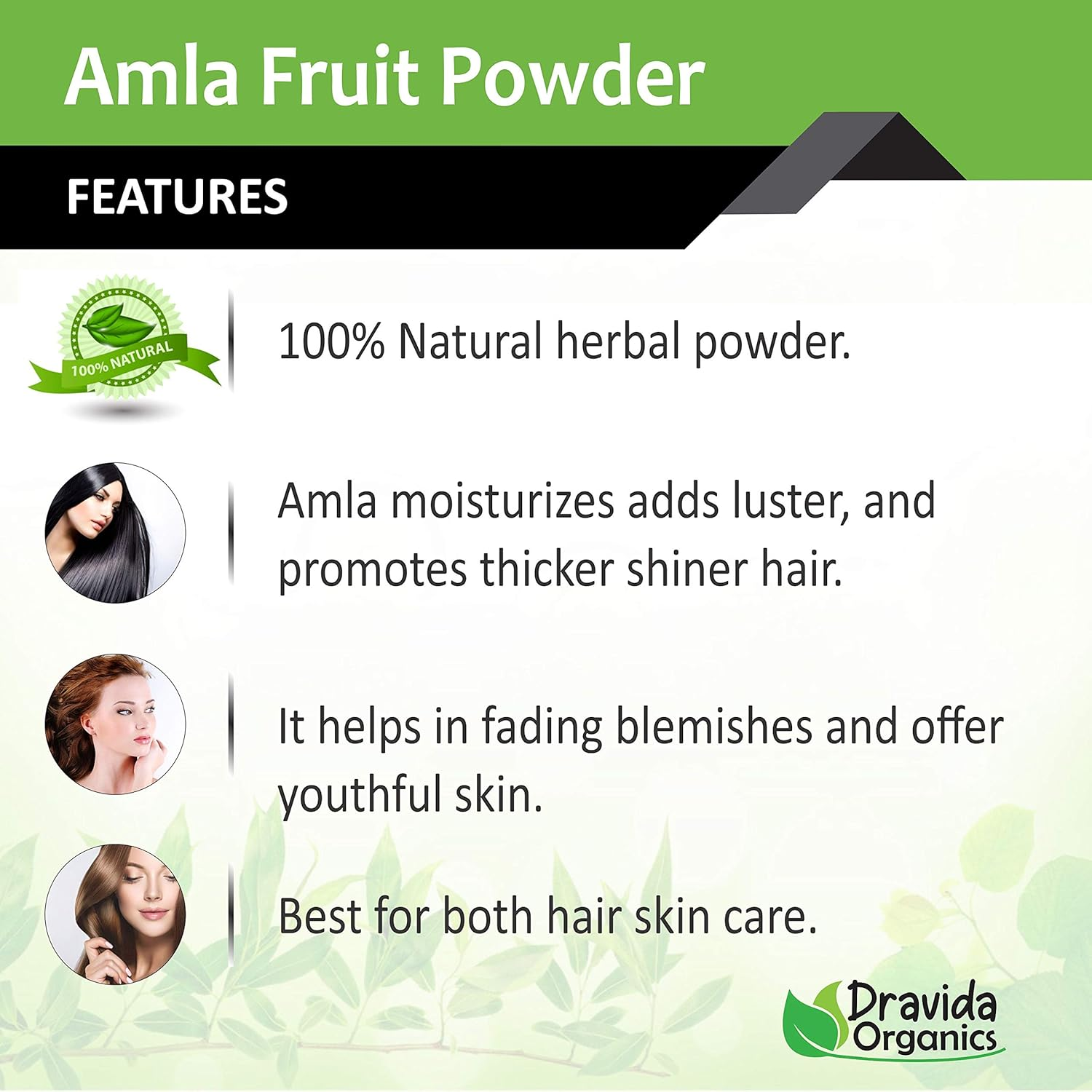 Dravida Organics 100% Natural Amla Powder (100 Gm)