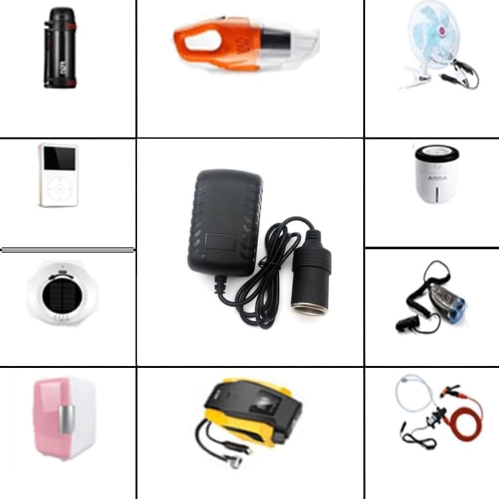 Car Cigarette Lighter Power Converter 2A 24W Car Cigarette Lighter Socket 110-240V to 12V AC/DC Power Adapter image number 3