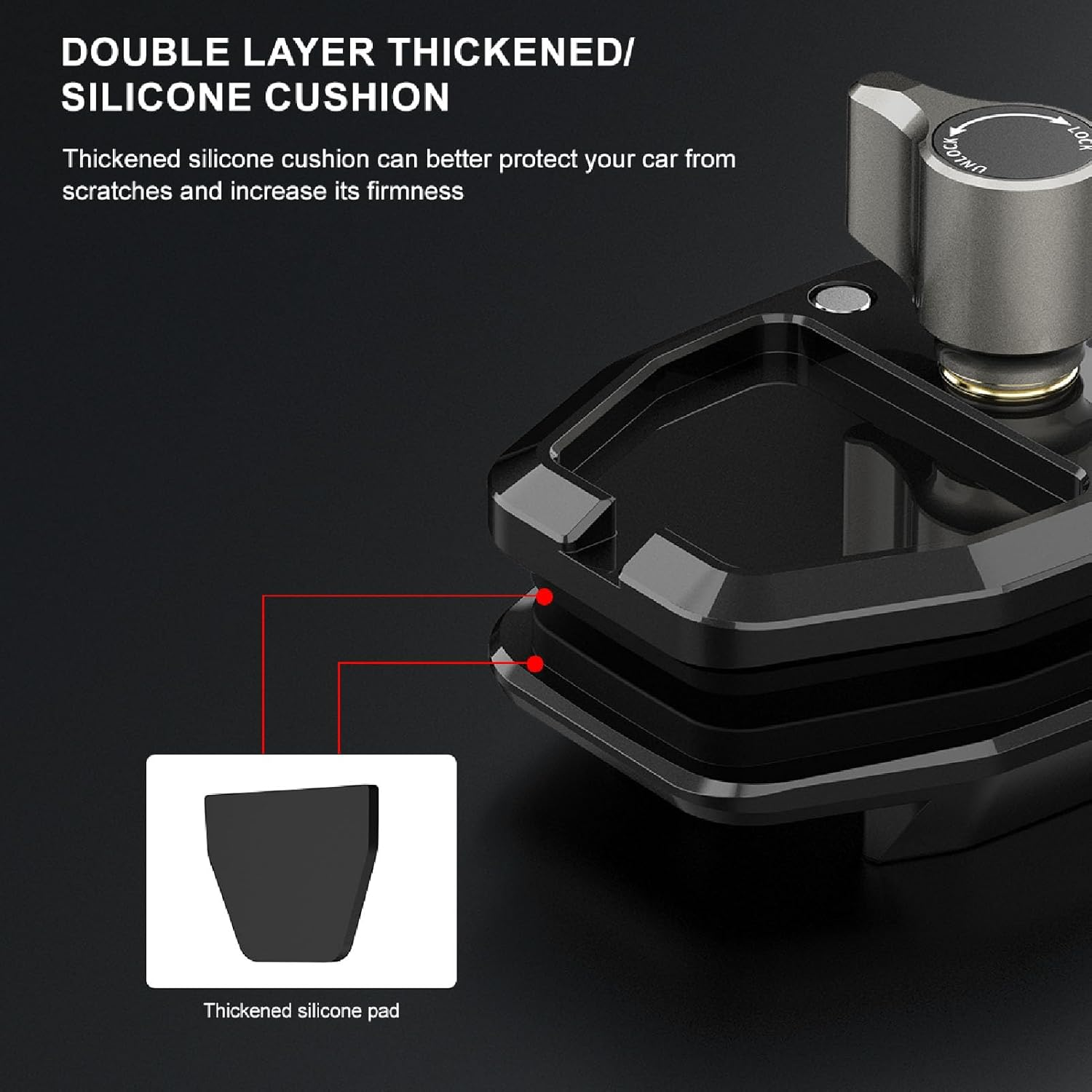 Action Camera Mount for Motorcycle Windshield, Motorcycle Windshield Clip Bracket for X4/ONE X2/Ace Pro/Pocket 3/ONE RS/ONE R/Action 3 Sports Cameras, Smartphone image number 3