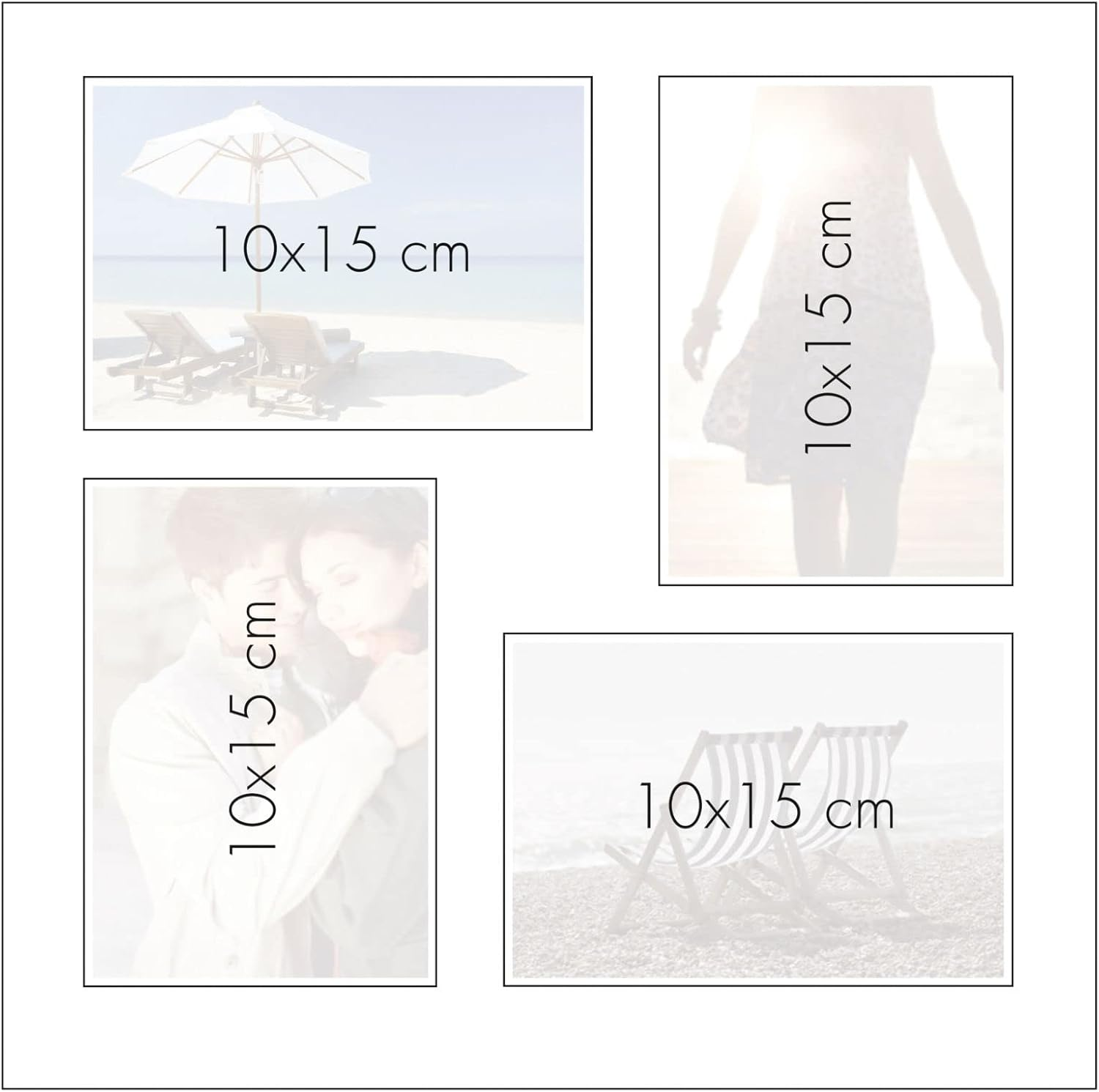 Goldbuch Summertime 27 711 Photo Album Light Blue with 60 White Pages, Jumbo Photo Book with Linen Cover and Glassine, Photo Album for Gluing up to 336 Pictures, Memory Album 30 X 31 Cm, Book-Bound - Red image number 3