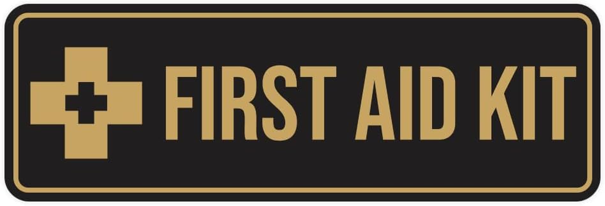 Standard First Aid Kit Sign (Blue) - Small