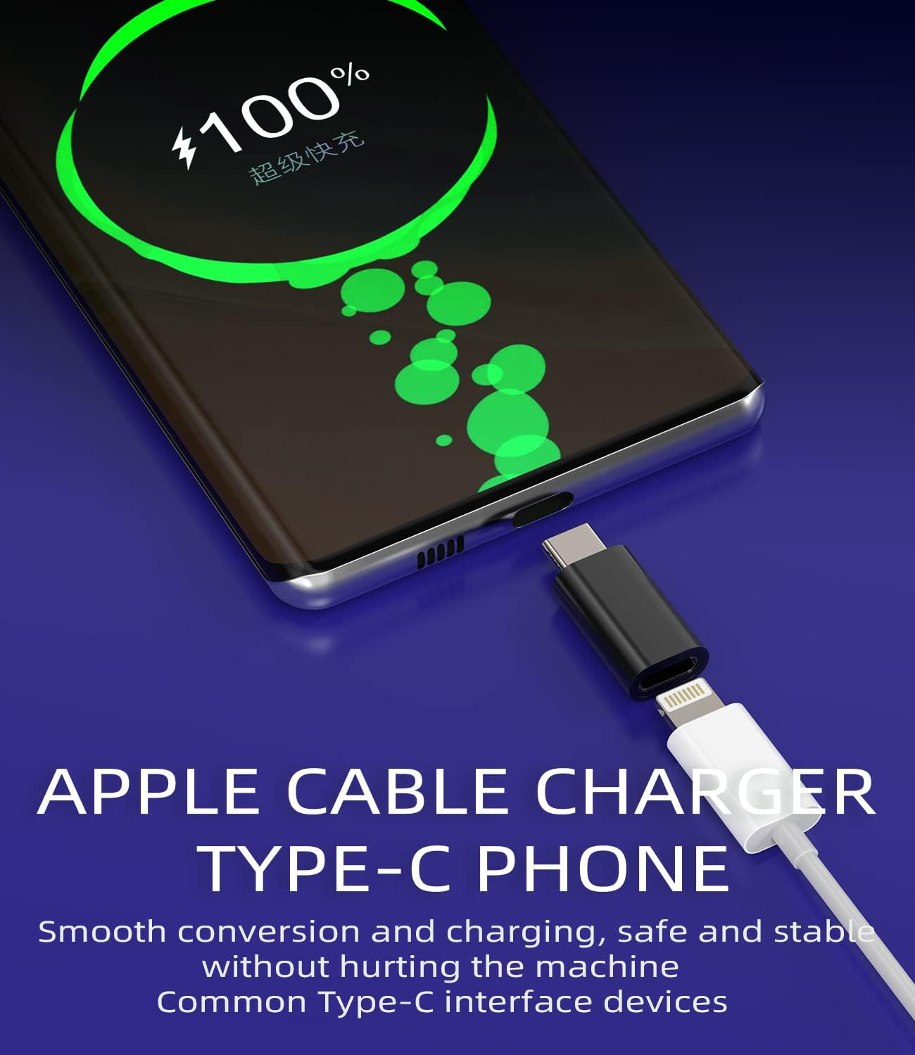 Lightning to USB C Adaptor for Iphone16 15 Pro Charging Adapter (3Pack) for Apple for Ipad Compatible for Samsung Galaxy Charger Female Cable Type C Male Jack Connector Data Port Android Converter image number 3