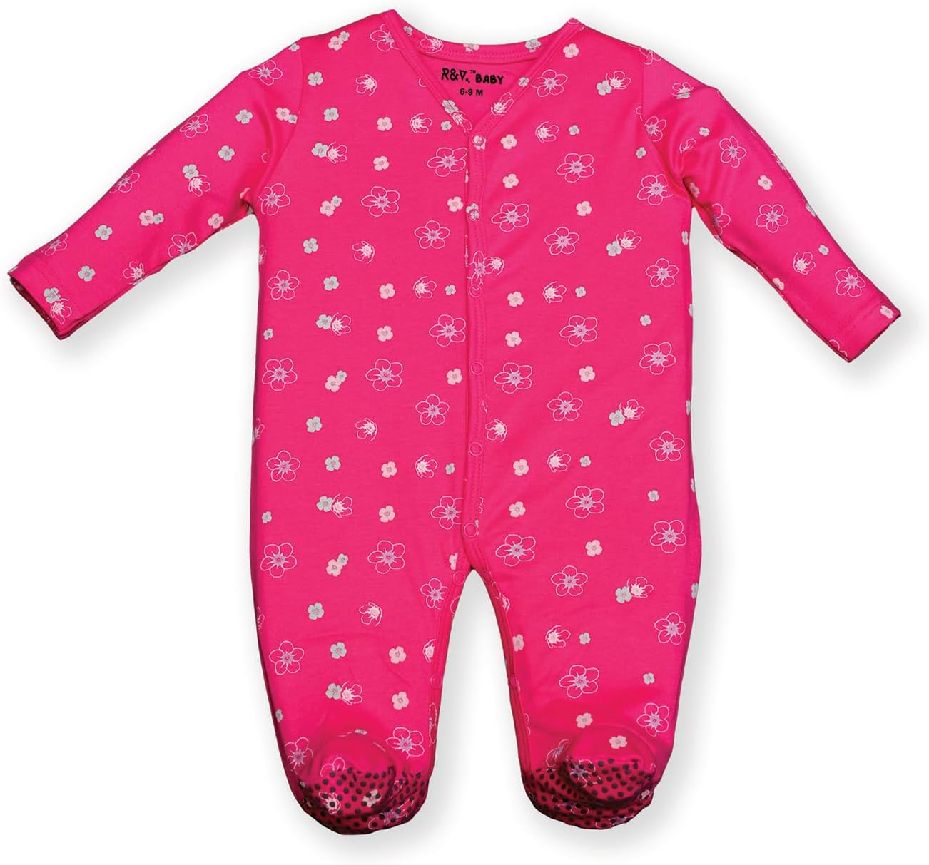 Baby 100% Cotton Coverall Set, 3-Piece, Long Sleeve, Footed image number 2