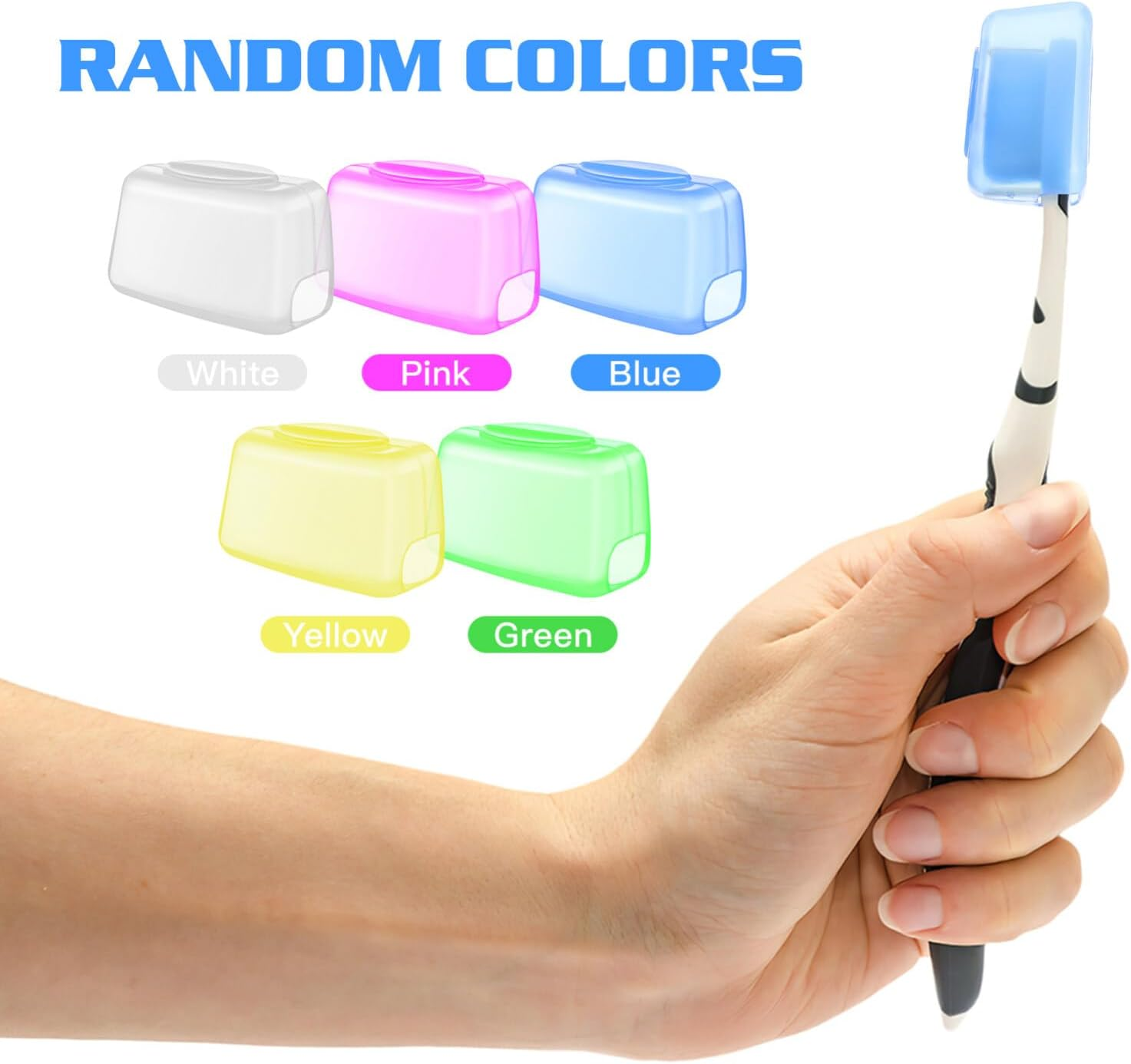 FOMIYES 10Pcs Toothbrush Protector Cap Dustproof Toothbrush Caps Teeth Covers Braces Toothbrush Protective Case Teeth Brushes Tooth Brush Cover Steripods Travel Bracket Toothbrush Head image number 5