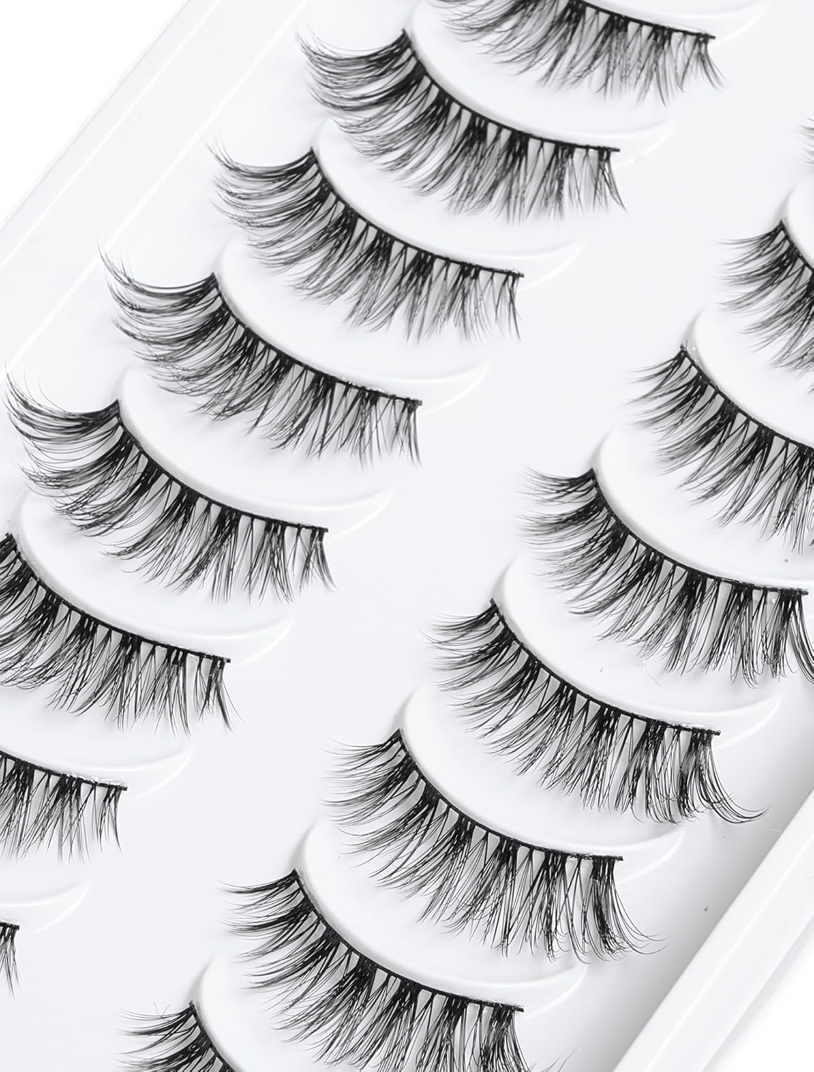 Frihappy Cat Eye Lashes 3/4 Lashes Mink Lashes Wispy Lashes False Eyelashes Natural Look False Lashes 14Mm Lashes image number 6