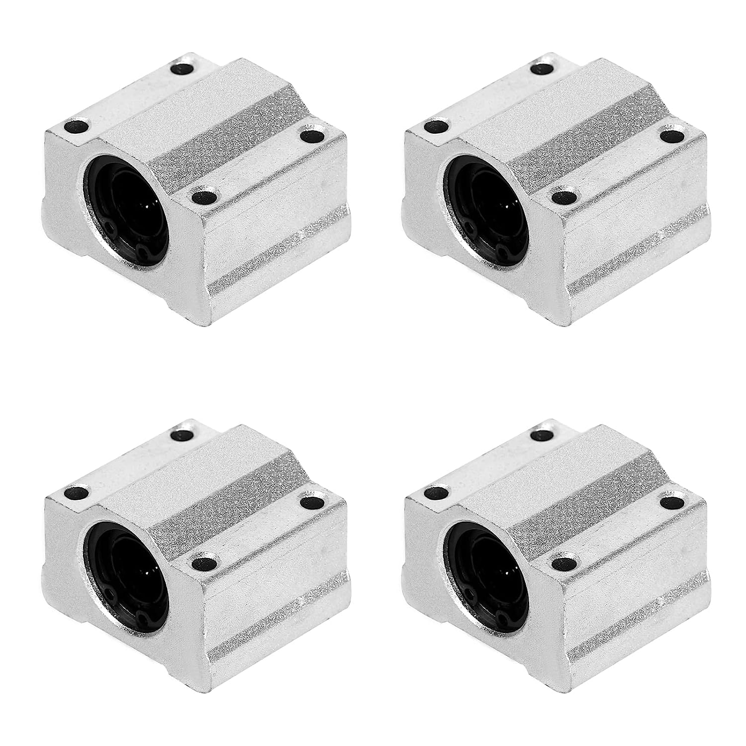 Ruimou 4Pcs SCS12UU Linear Motion Ball Bearing Slide Unit Bushing(12Mm Inner Dia.) for CNC Machine Linear Sliding, 3D Printer Part