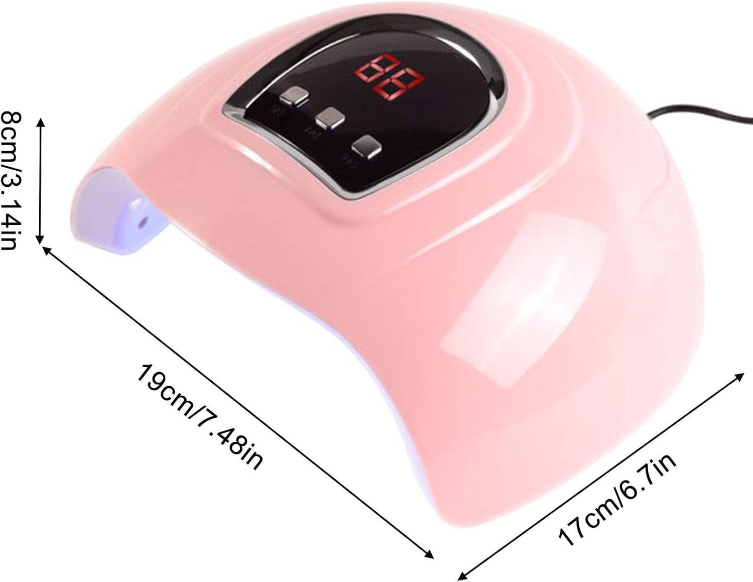 LED Lamp for Gel Nails | Acrylic Light Nail Dryer for Gel Nail Polish | 54W LED Nail Lamp Auto Sensing Curing Gel Toe Nails Light Timer Settings Shwing image number 1