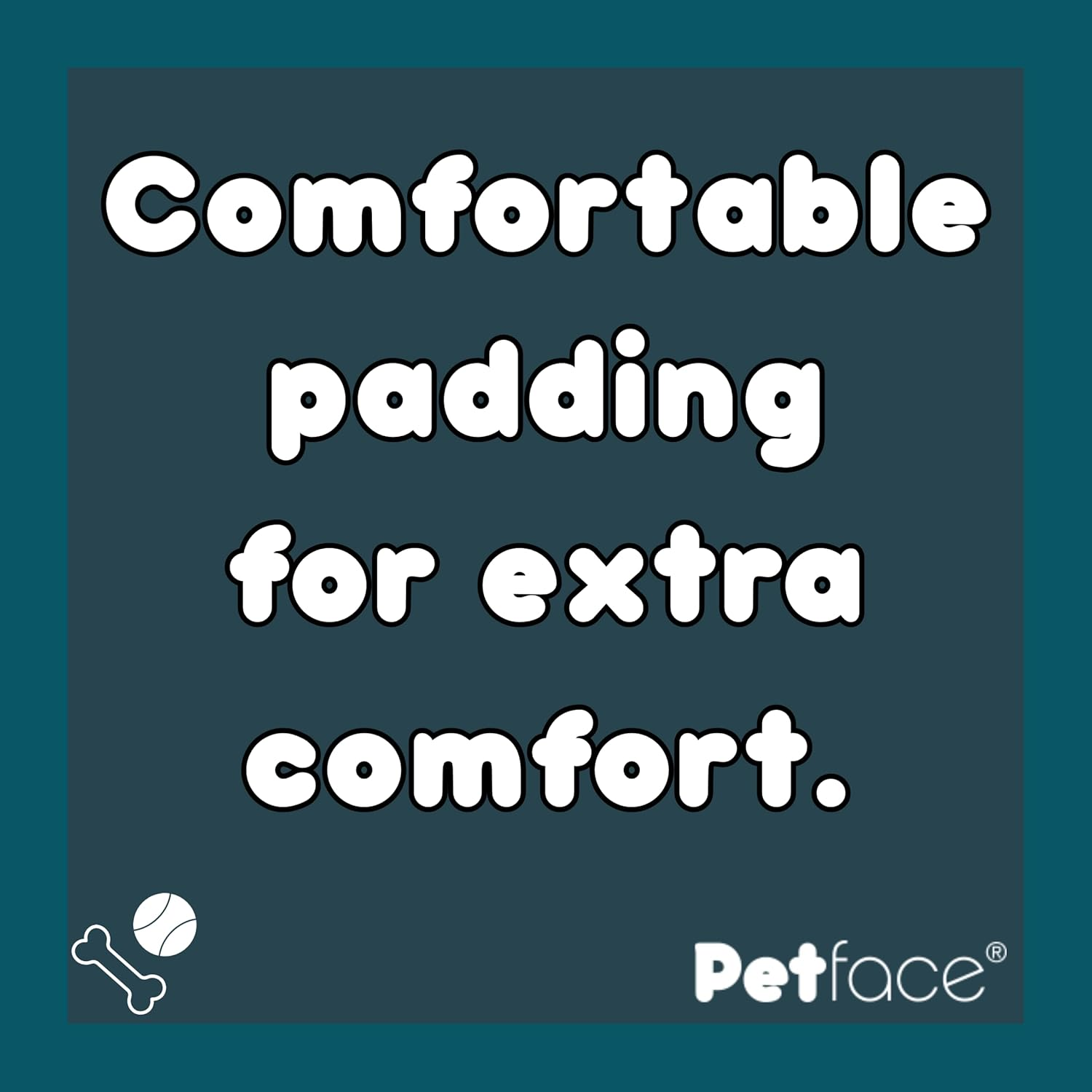 Petface Paws Print Dog Collar, Large, Cerise/Grey image number 6