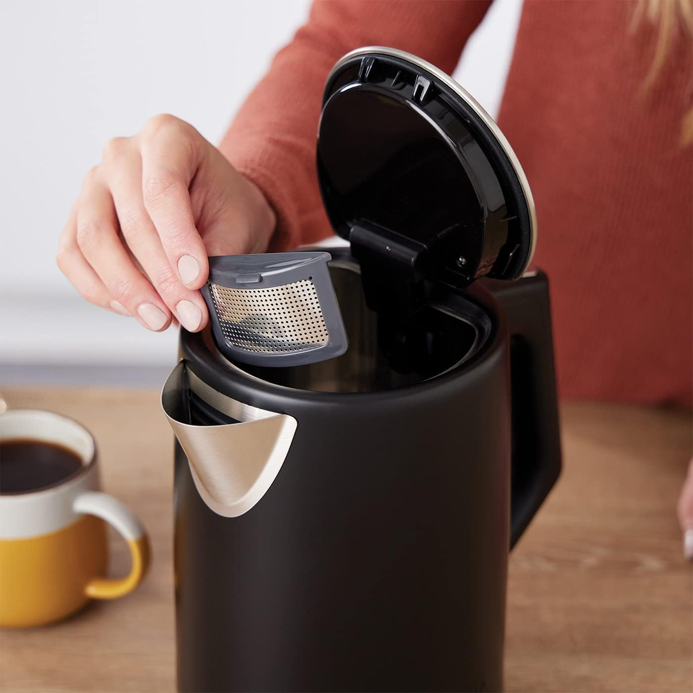 Ninja Perfect Temperature Kettle, 1.7 L, LED Display, Kettle with Pressure Boil Function and Various Temperature Settings, Matte Black KT200EU image number 2