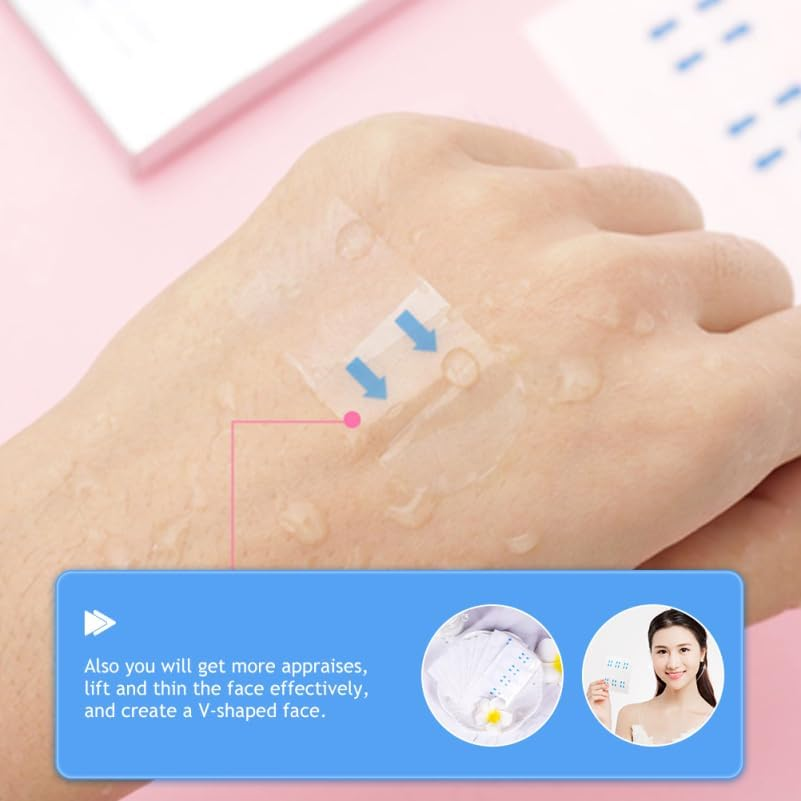 HONMEET 80Pcs Face Lifting Tape Invisible for Face Shaping Tightening Lifting Stickers for Slim and Firm Appearance Comfortable Design image number 2