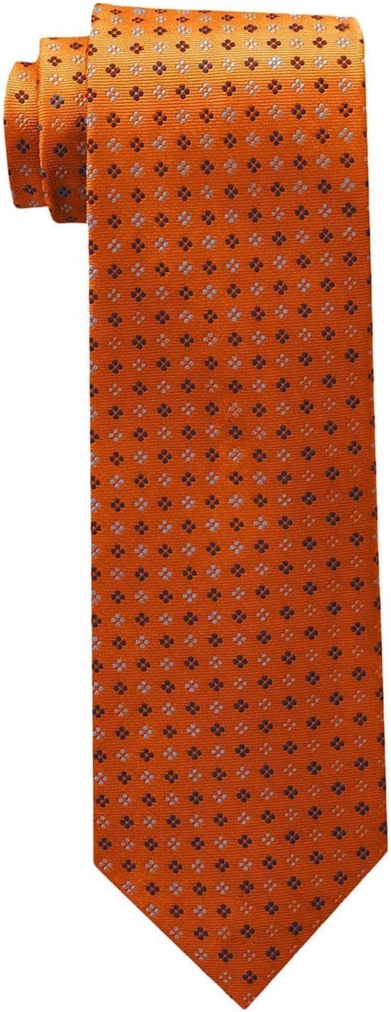 Tommy Hilfiger Men'S Core Neat II Tie, Orange, One Size
