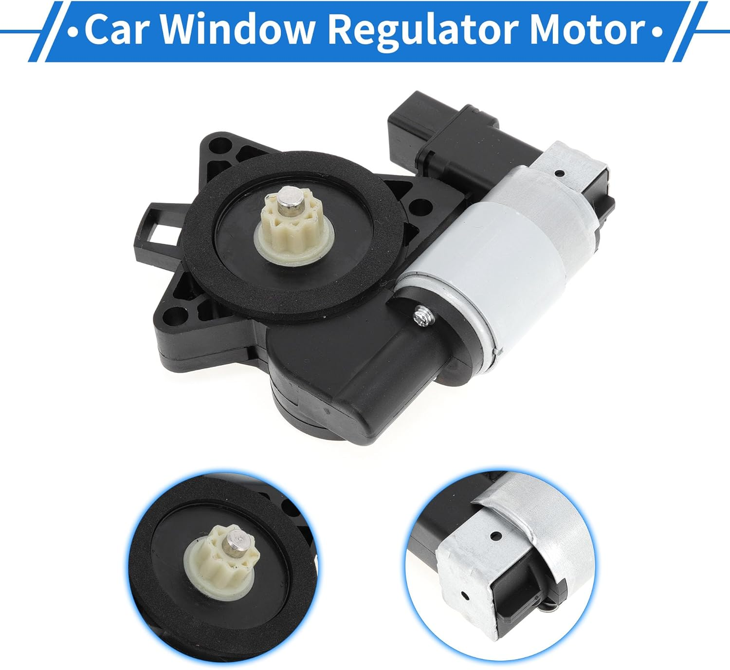 X AUTOHAUX Front Right Rear Left Power Window Regulator Lift Motor for MAZDA 3 2004-2009 No.G22C5858Xf/Gj6A5858Xc/D01G5858Xb 6 Pin Car Window Glass Lift Motor image number 1