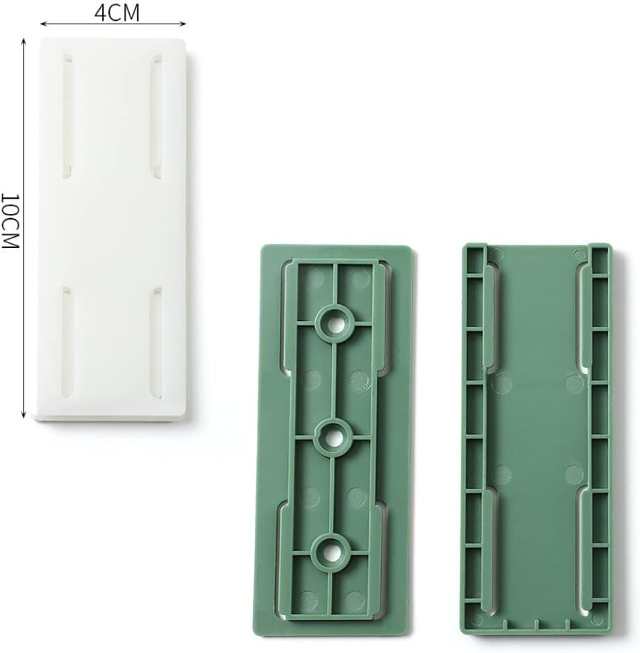 Poemtian Adhesive Punch-Free Socket Holder Power Strip Holder Fixator Desktop Mobile Plug-In Socket Fixer Bracket Stand for Kitchen Home Office (8PCS) image number 1