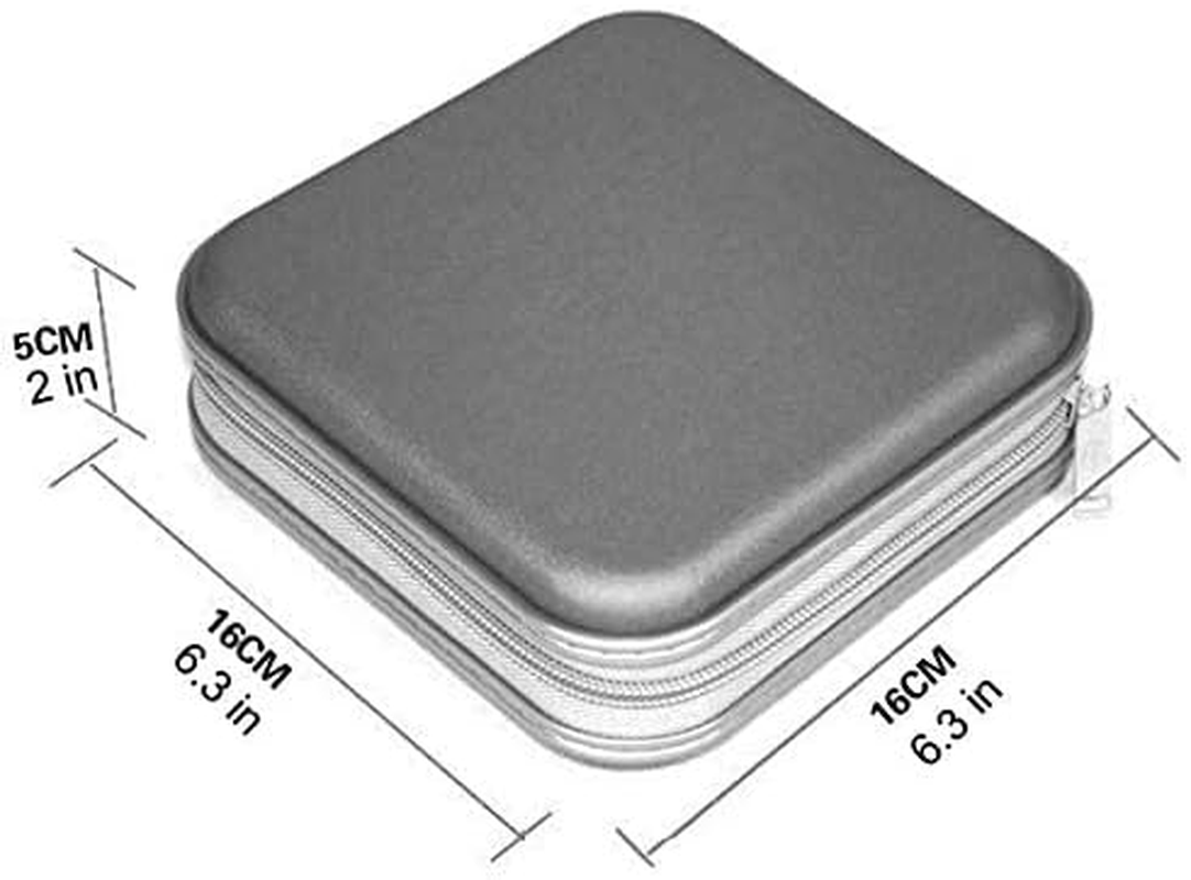 40 Capacity CD Case, DVD Case, Disc DVD VCD DJ Storage Album Bag Hard Box Double Side DVD Storage Case (Black) image number 6