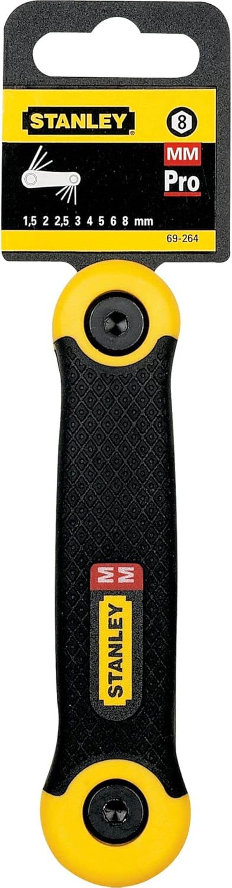 Stanley 2-69-264 Metric Folding Key-Set (8-Piece), Silver image number 1