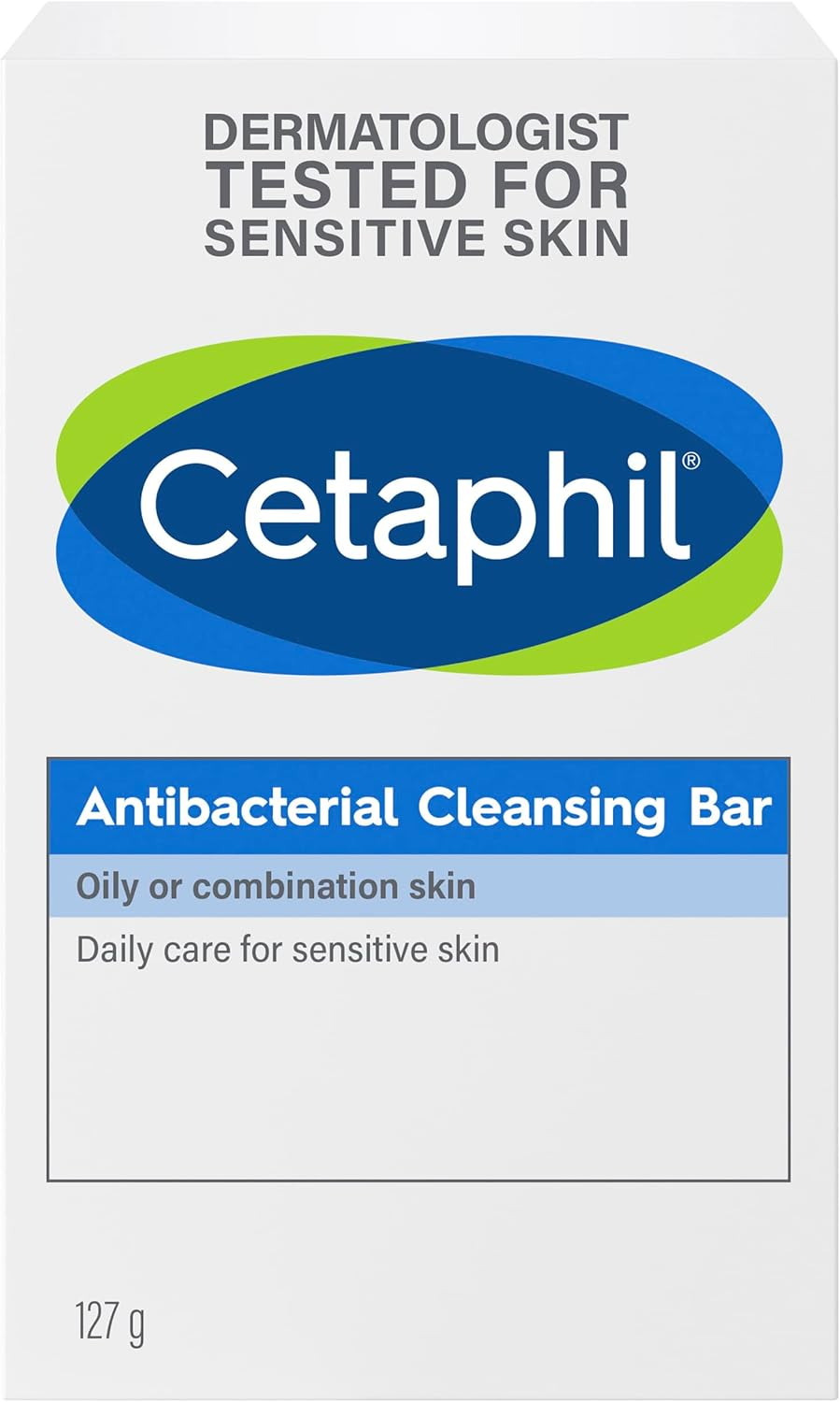 Cetaphil Antibacterial Cleansing Bar 127G, Dermatologist Tested, for Face & Body, Soap Free, Non-Comodogenic, Hypoallergenic, for Oily or Combination Skin, Suitable for Sensitive Skin image number 5
