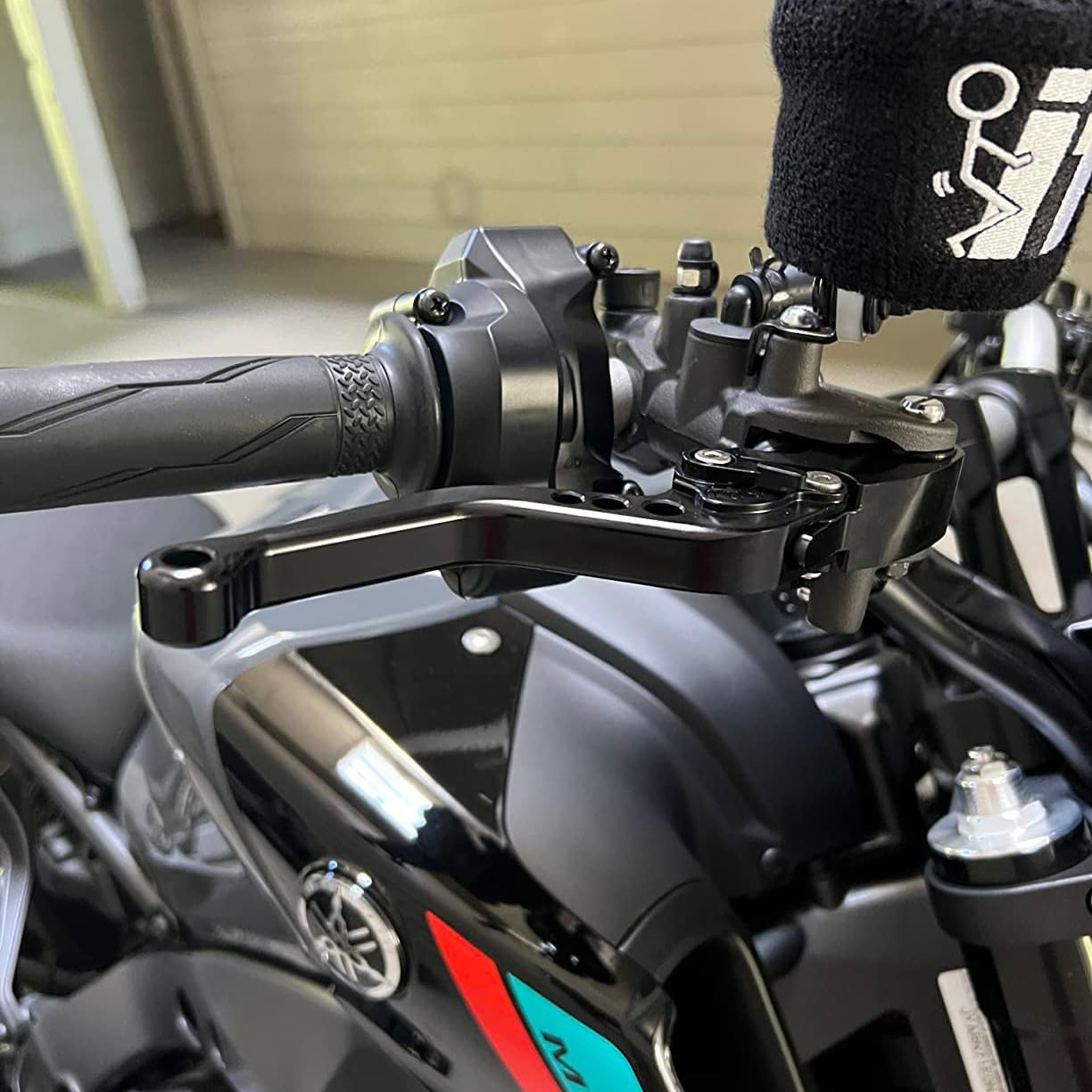 MTCRIGHTER Short Brake Lever Clutch Lever Compatible with Honda Scrambler SCL500 CL250 CL300 CL500 CL Street 2023-2024, CNC Aluminum Alloy Made (Black) - Blue image number 2