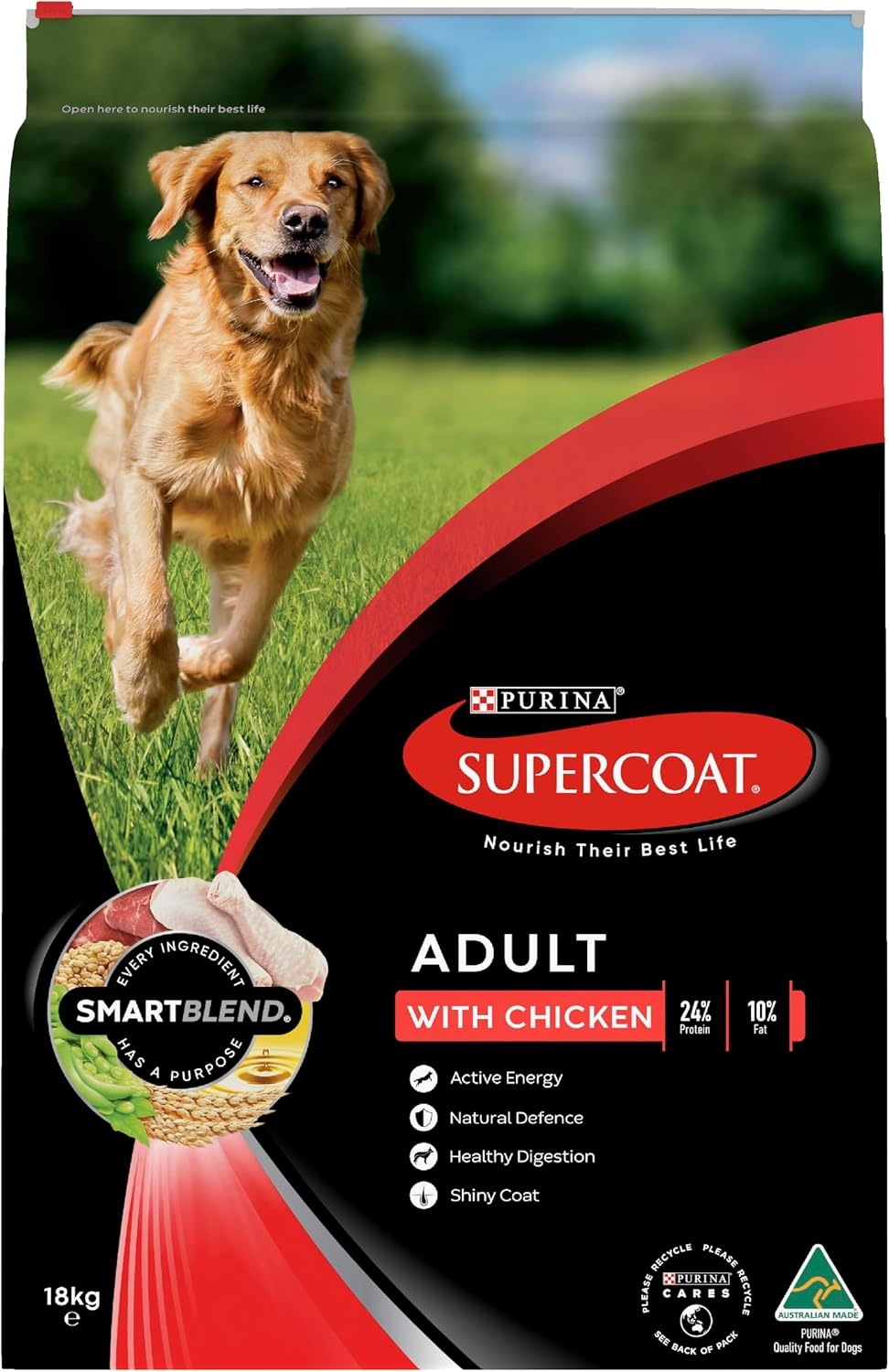 SUPERCOAT SMARTBLEND Adult Dry Dog Food Chicken 18Kg image number 4
