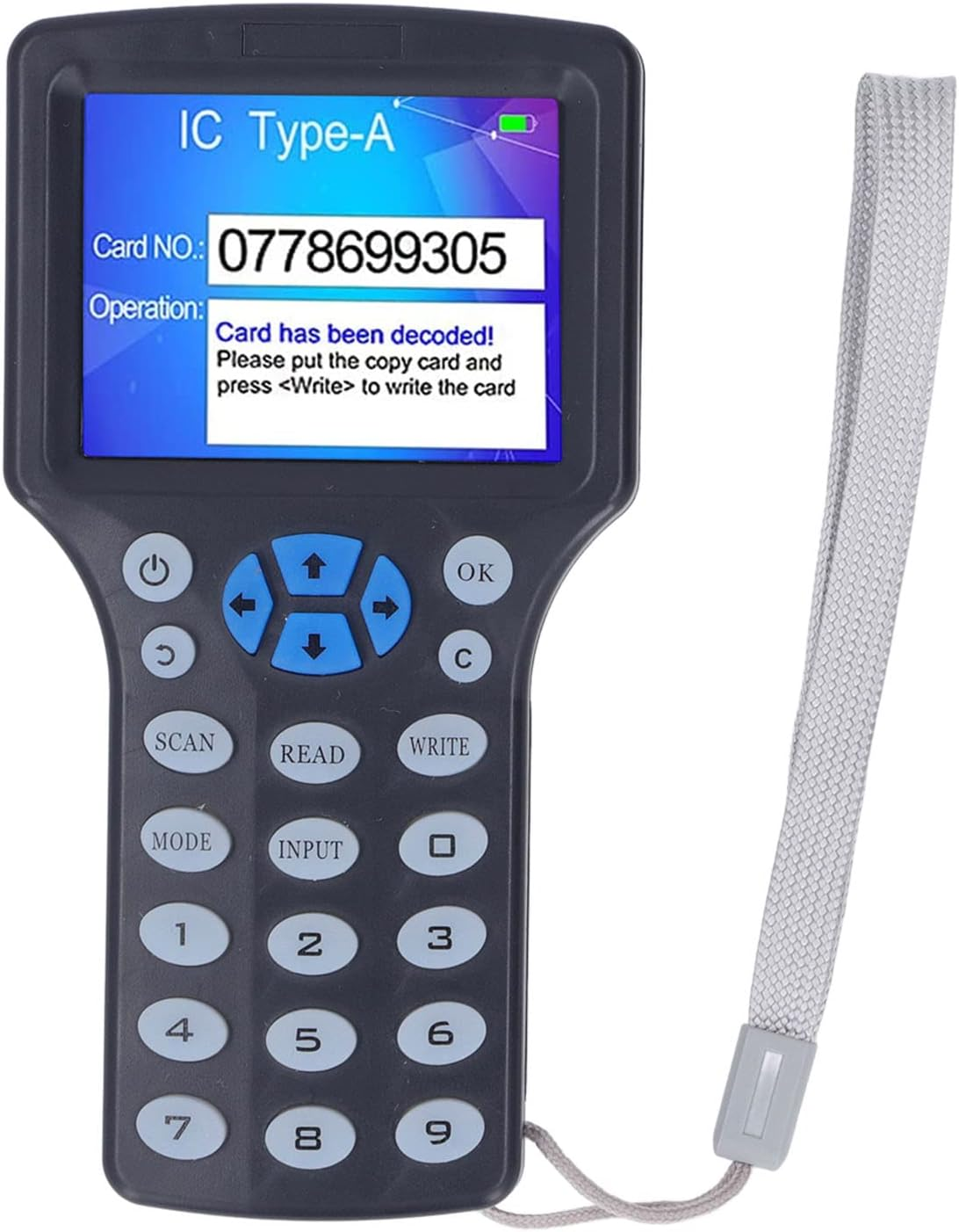 NFC RFID Card Copier Readers Writer, Access Control Card Copier IC ID Card Copier Access Card Duplicator Writer Duplicator with UID Keychain and HD 2.8Inch Full Color Screen