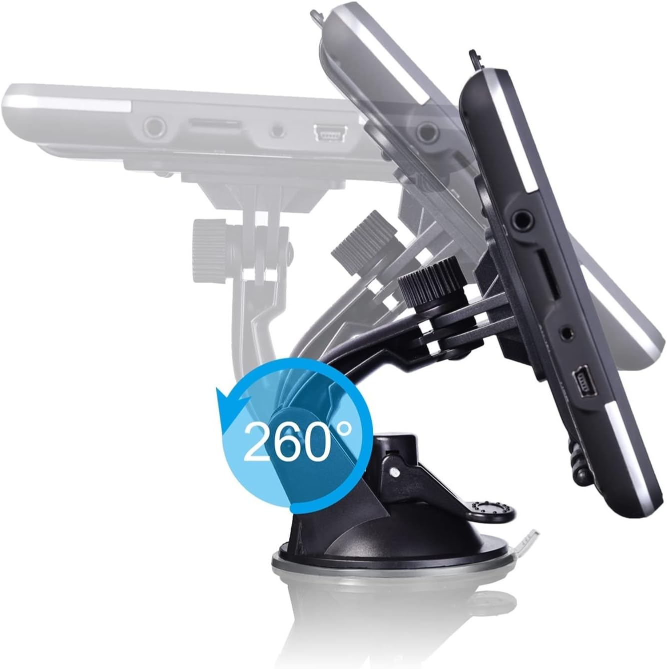 GPS Car Navigator, 7" HD Car GPS Navigation 8G RAM 128-256MB FM Bluetooth AVIN Europe Map Sat Nav Truck GPS Navigators for Car Truck Rv(128-256Mbresistive) image number 5