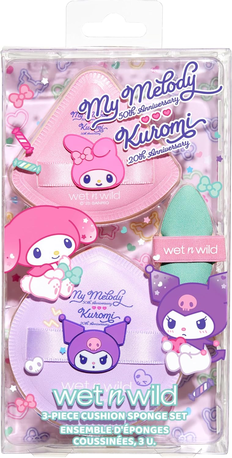 Wet N Wild My Melody and Kuromi Cushion Sponge Set