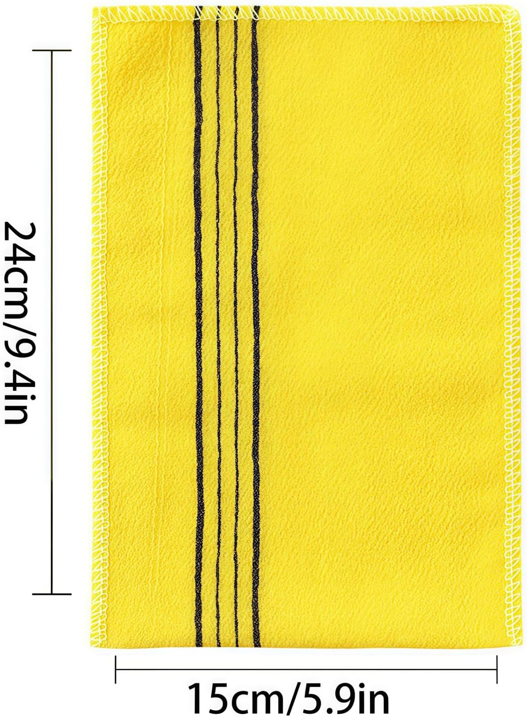 Korean Exfoliating Mitt for Remove Dead Skin Viscose Deep Exfoliating Gloves - Great for Body Scrub, Keratosis Pilaris and Self Tanning. Easily Smooth Skin Surface Dead Skin Exfoliating Gloves image number 3