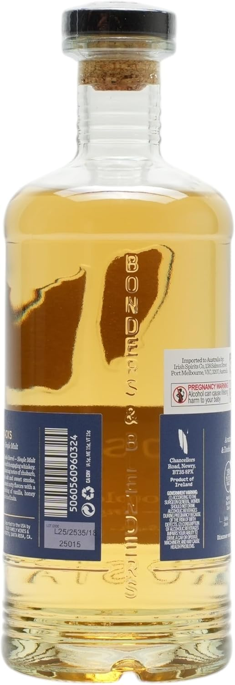 Two Stacks Double Barrel Single Malt Irish Whiskey 700Ml image number 2