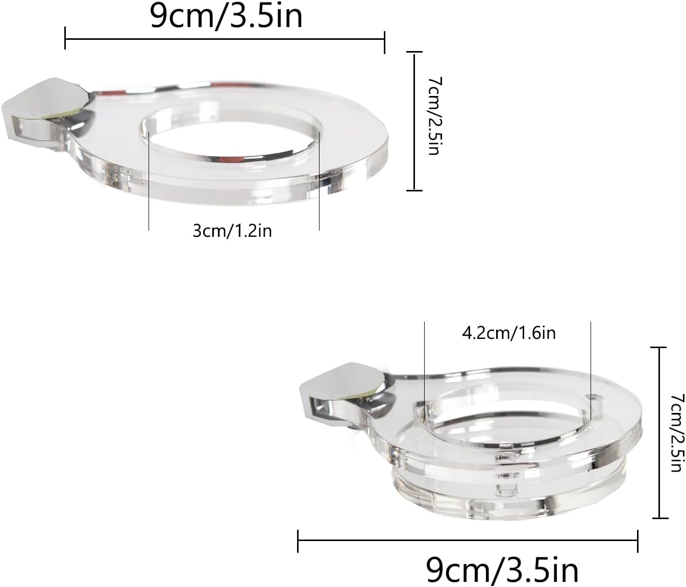 WANLIAN Lightsaber Wall Mount Vertical Lightsaber Holder Acrylic Lightsaber Display Stand for Display Lightsaber Wall(Clear,Hold 1 Lightsaber) image number 6