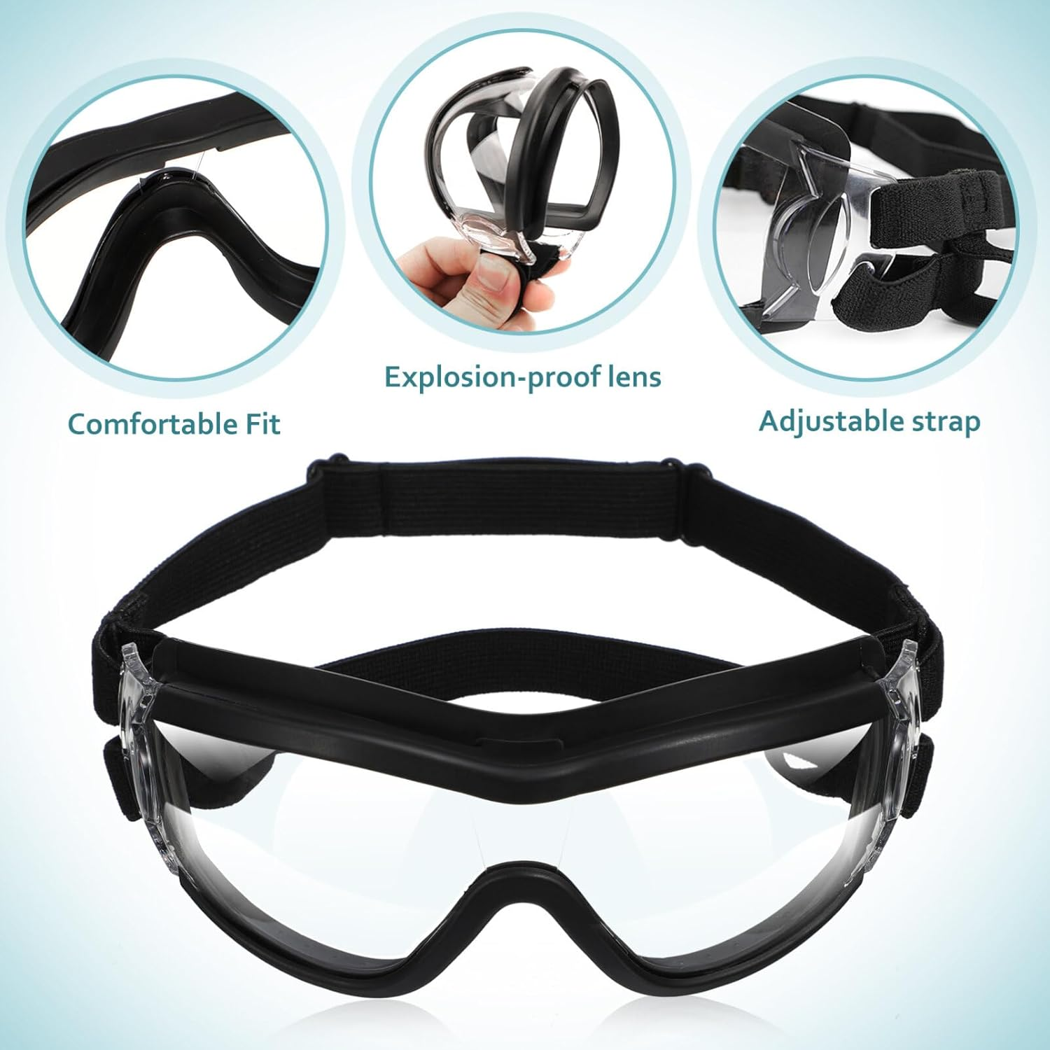 Iplusmile Pet Goggles Windproof Eye Protective Glasses Uv Protection for Dogs and Puppies Lightweight Outdoor Eyewear with Adjustable Strap